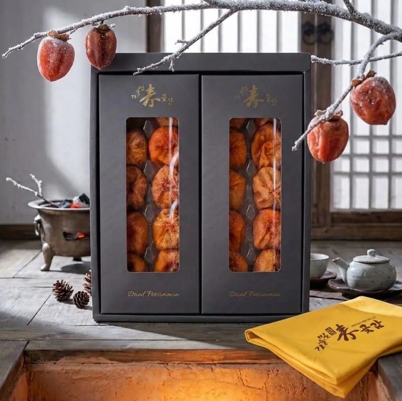 WU01 韓國天然優質原個半乾凍杮禮盒裝 (一盒10個X2盒) **需放雪櫃