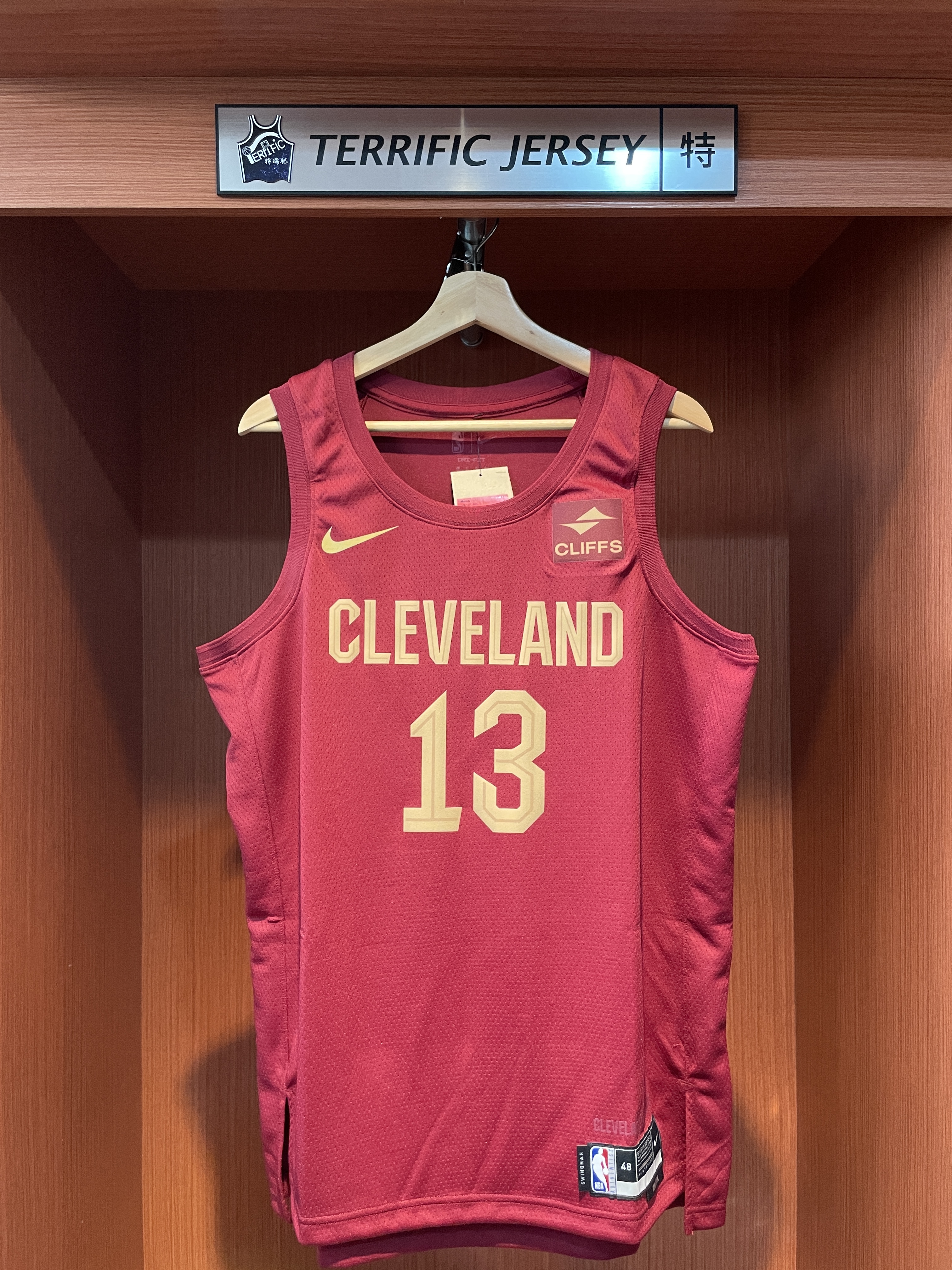 NBA球衣 Ricky Rubio 克里夫蘭騎士酒紅 Icon Nike Swingman 球迷版 熱轉印 含贊助商標 全新