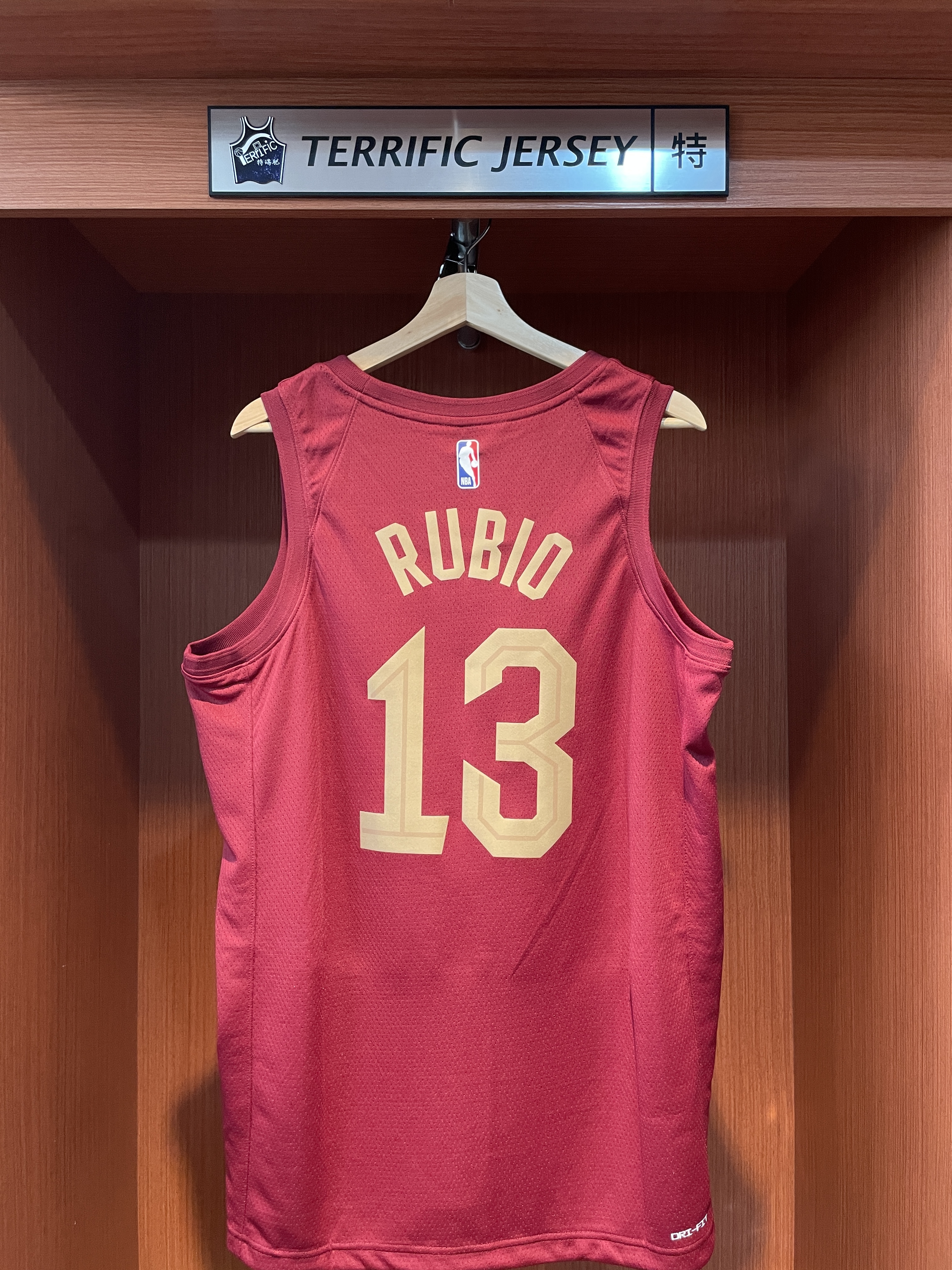 NBA球衣 Ricky Rubio 克里夫蘭騎士酒紅 Icon Nike Swingman 球迷版 熱轉印 含贊助商標 全新