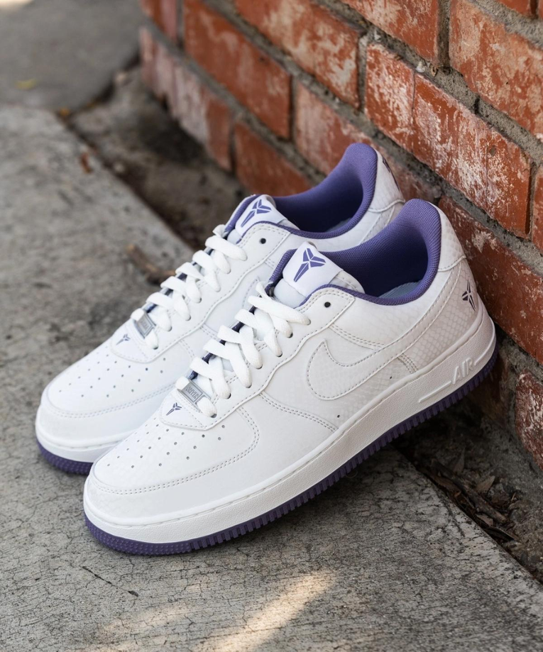 【預訂】 NIKE AIR FORCE 1 LOW "Kobe Bryant " 白紫-MEN