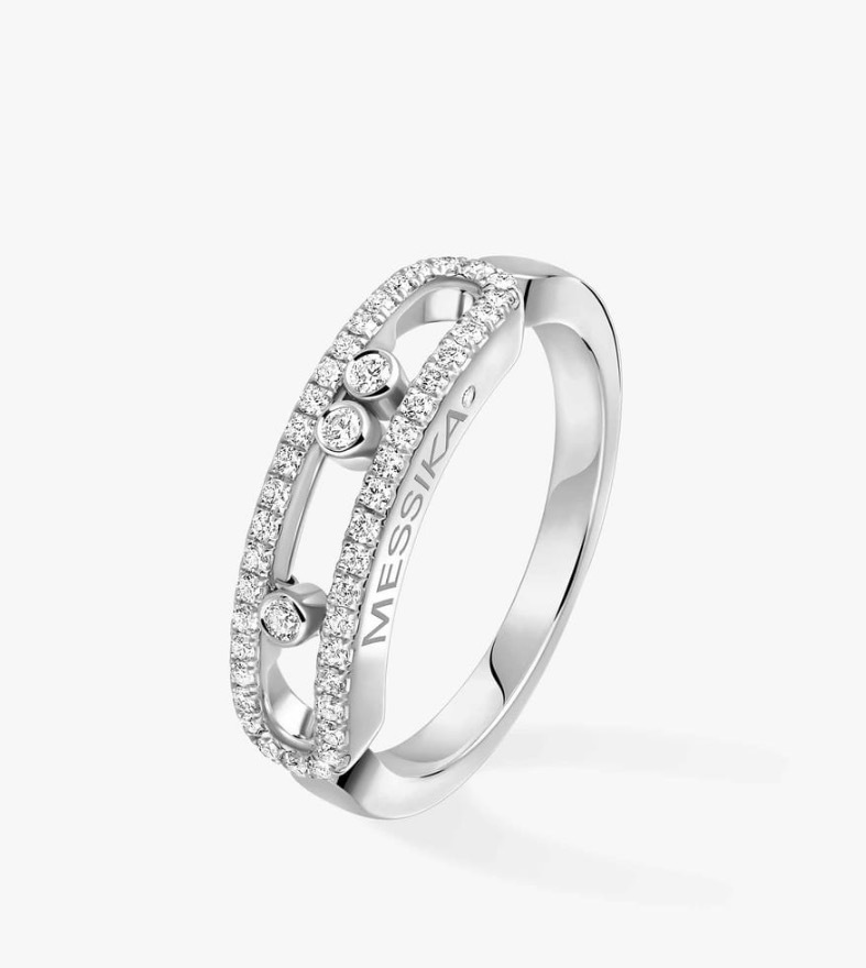 Messika Baby Move Pavé Diamond Ring White Gold 密鑲鑽石戒指 白金