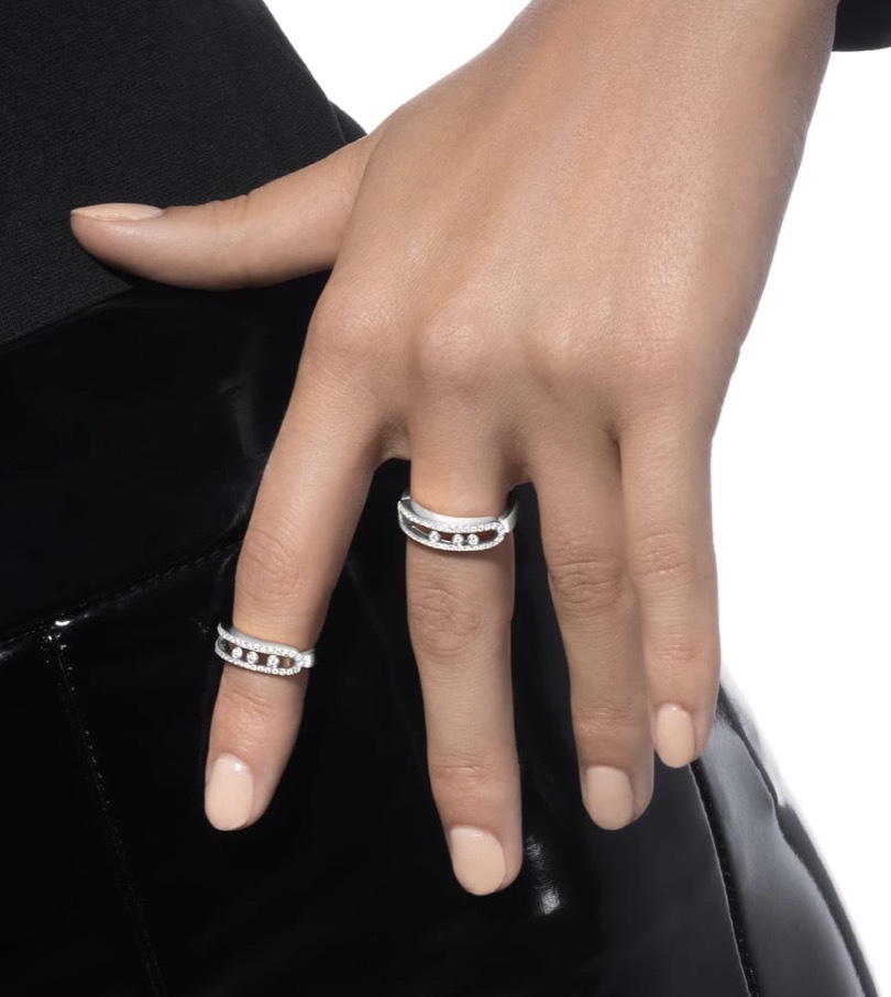 Messika Baby Move Pavé Diamond Ring White Gold 密鑲鑽石戒指 白金