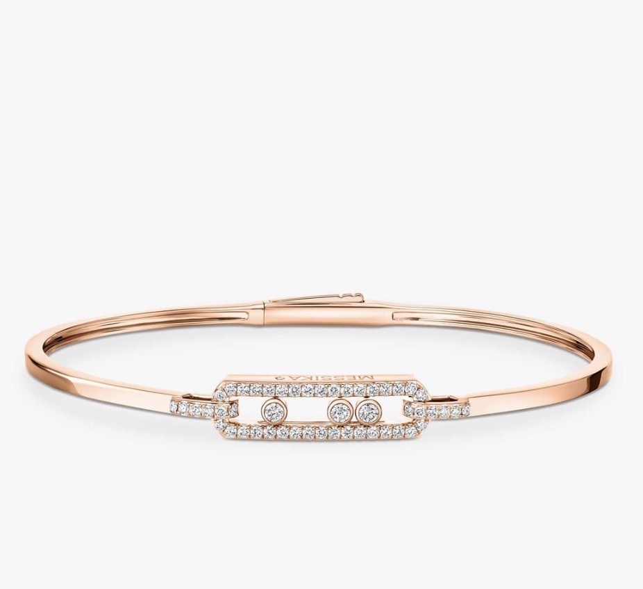 Messika Move Classique Diamond Pavé Bracelet Pink Gold 密鑲鑽石手鏈 玫瑰金