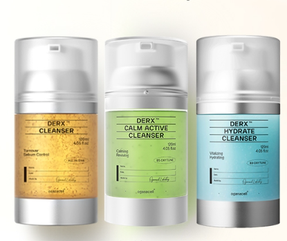 CA261016-C7-oganacell DERX™ CLEANSER 120ml 3PCS MIX 送 防曬正裝 50ml*1-EXP：29.02
