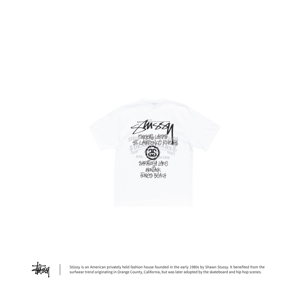 Stüssy X Denim Tears Beach Tour Tee 聯名短T