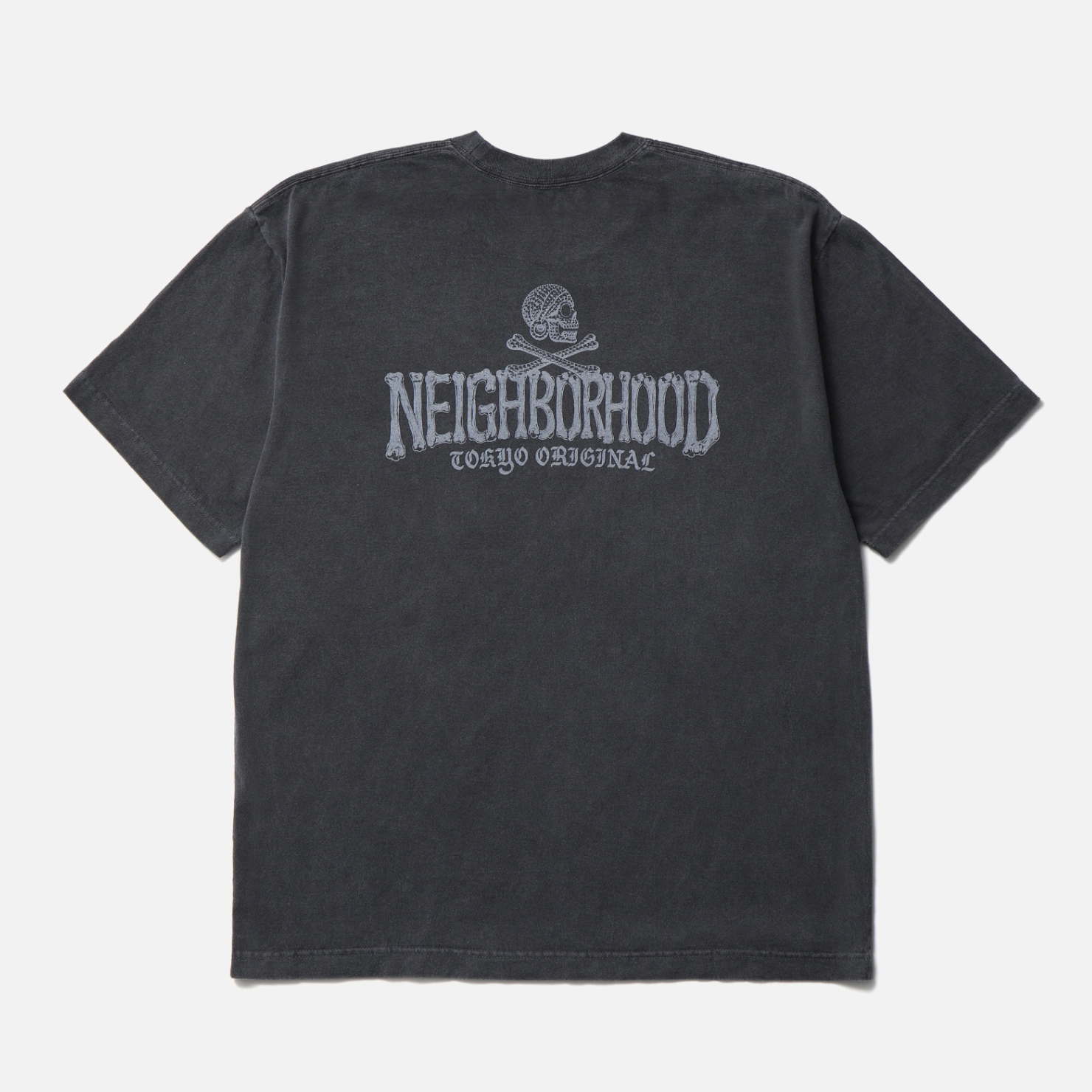 -(B4a03)-NEIGHBORHOOD  NH . TEE SS-3 骷髏 水洗 短T 黑色/灰色/藍色-262PCNH-ST03