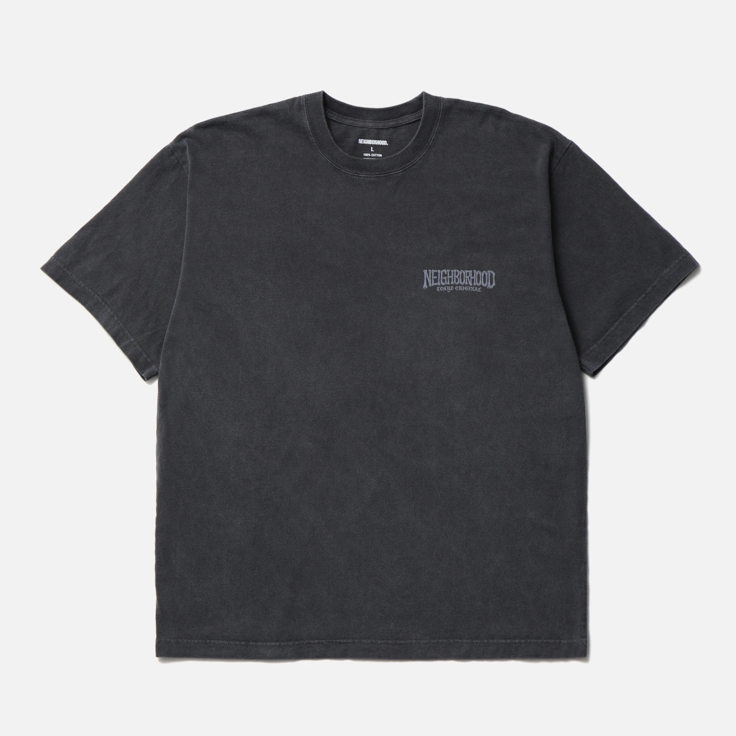 -(B4a03)-NEIGHBORHOOD  NH . TEE SS-3 骷髏 水洗 短T 黑色/灰色/藍色-262PCNH-ST03