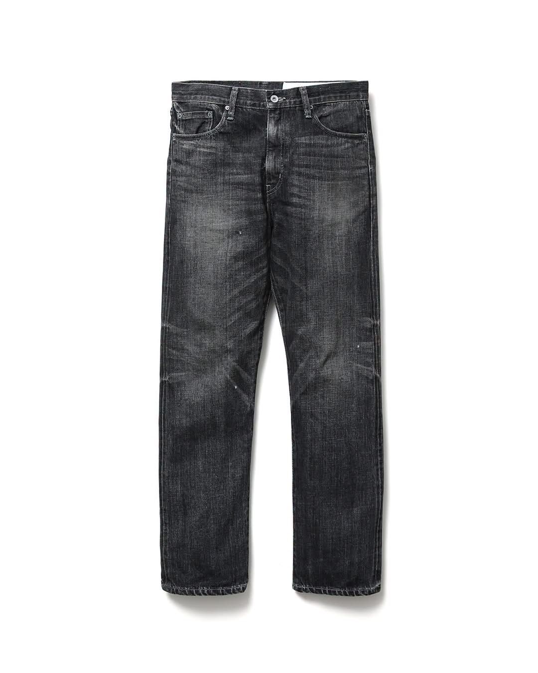 -(B5b01)-NEIGHBORHOOD  WASHED DENIM DP MID PANTS 水洗 單寧 深中 直筒 牛仔褲 黑色/藍色- 262XBNH-PTM06