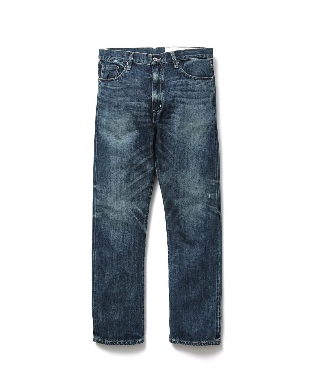 -(B5b01)-NEIGHBORHOOD  WASHED DENIM DP MID PANTS 水洗 單寧 深中 直筒 牛仔褲 黑色/藍色- 262XBNH-PTM06