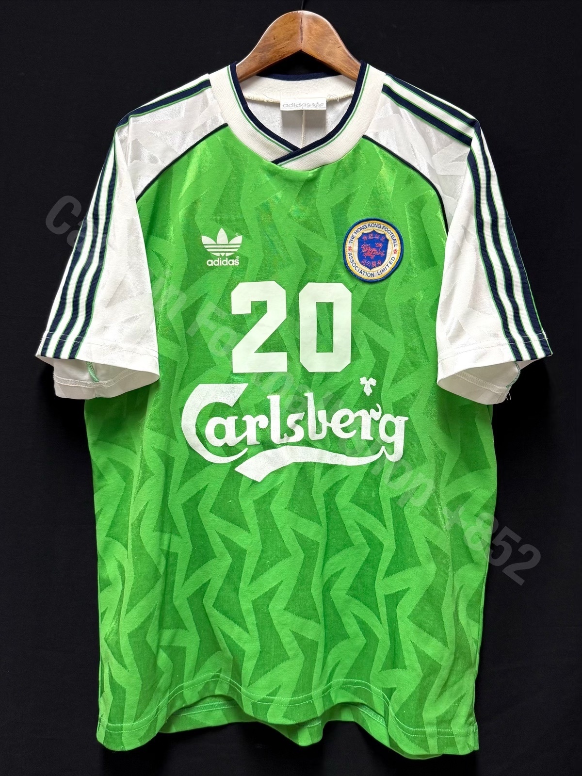 (Match Issue) Hong Kong League XI 1992 Carlsberg Cup Adidas Match Worn Issue Shirt #20