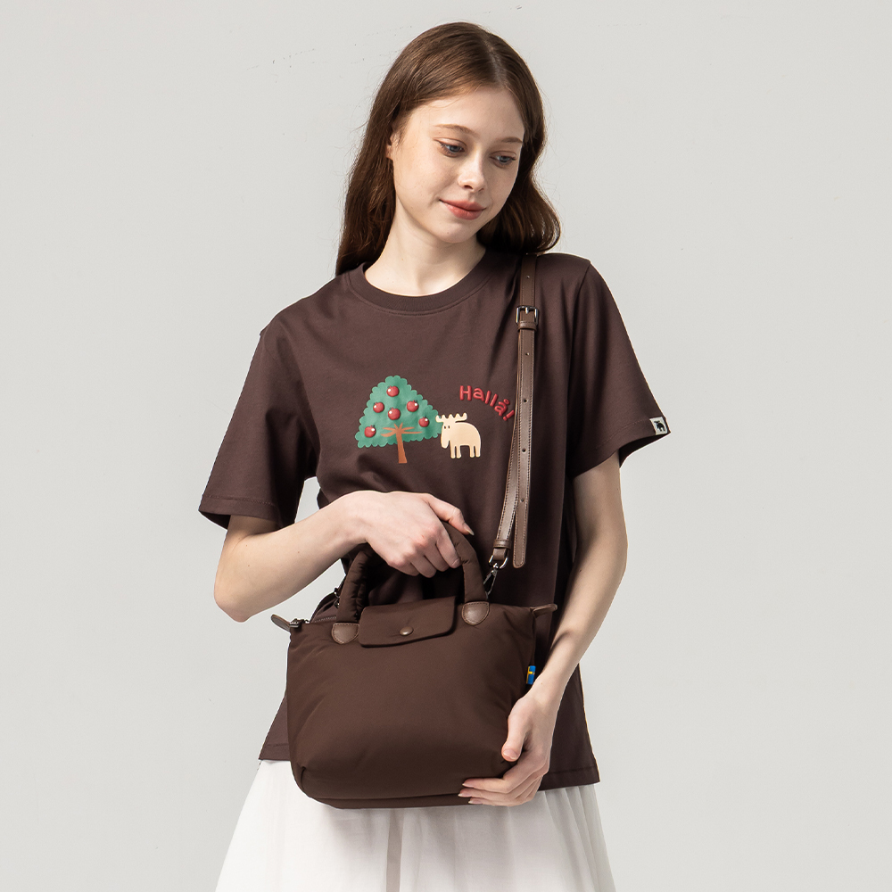 Summer Fruit Tree Comfortable Soft Cotton 100% Cotton Short-Sleeve T-Shirt - Chocolate Style for Women