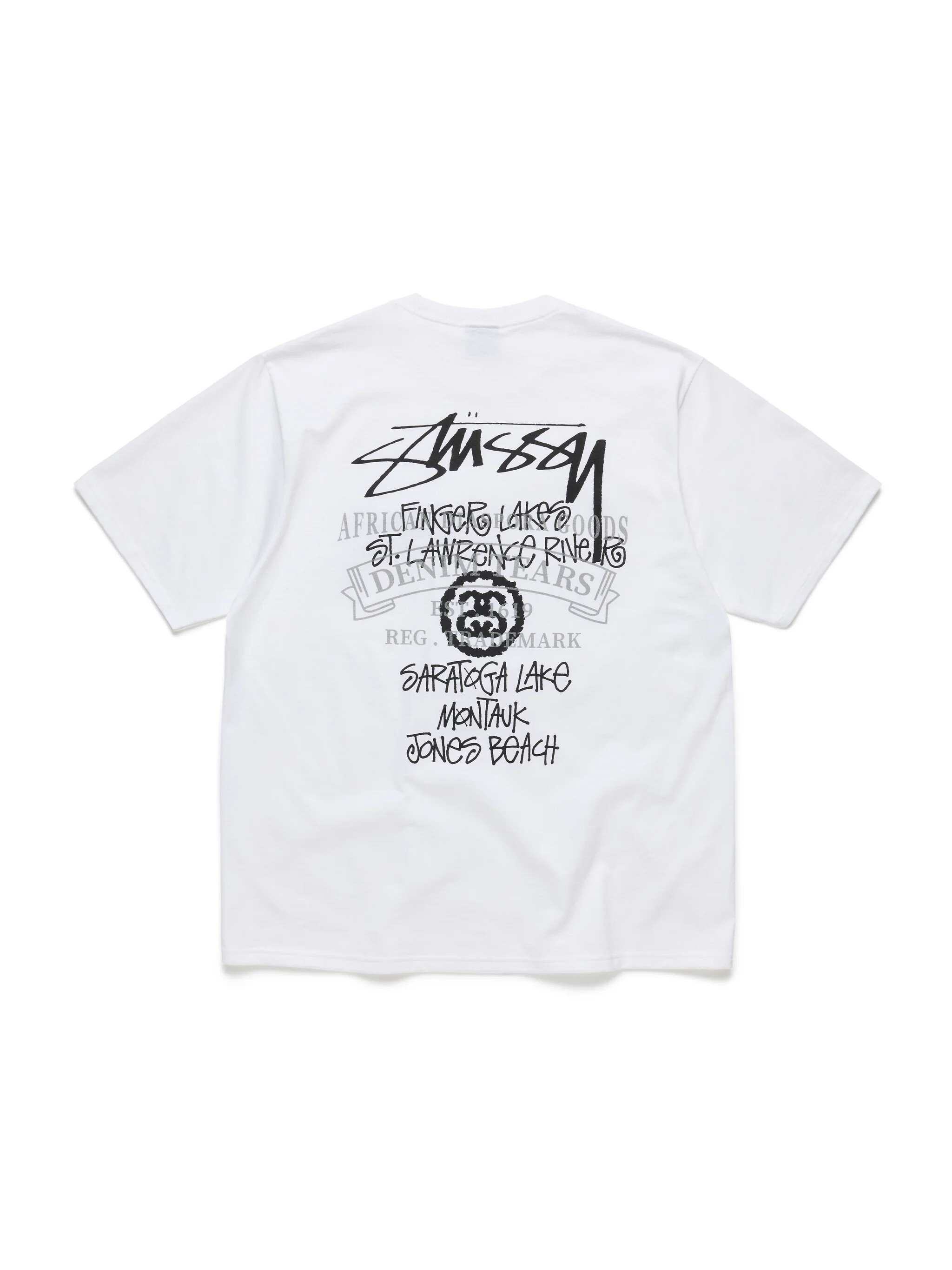 Stüssy Tears New York Fishing Tour Tee White