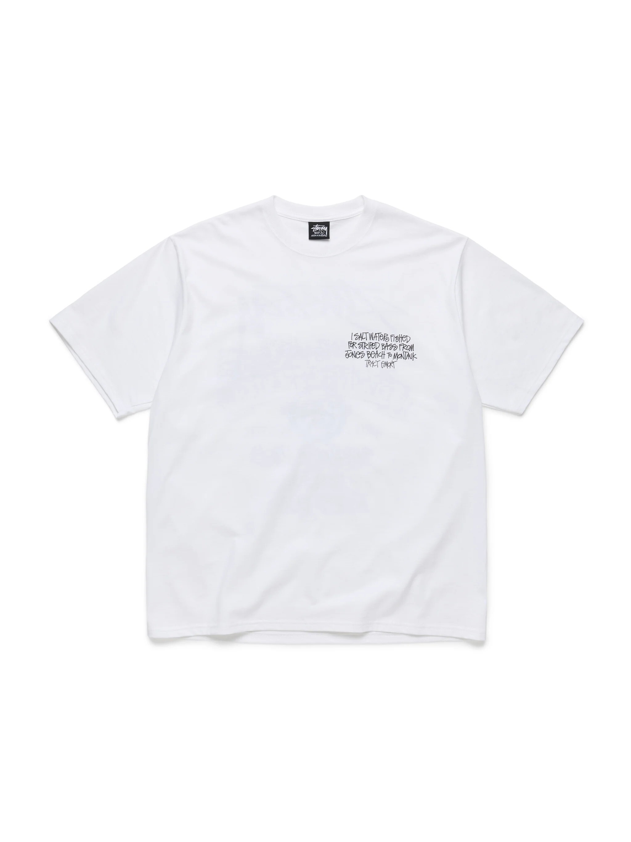 Stüssy Tears New York Fishing Tour Tee White