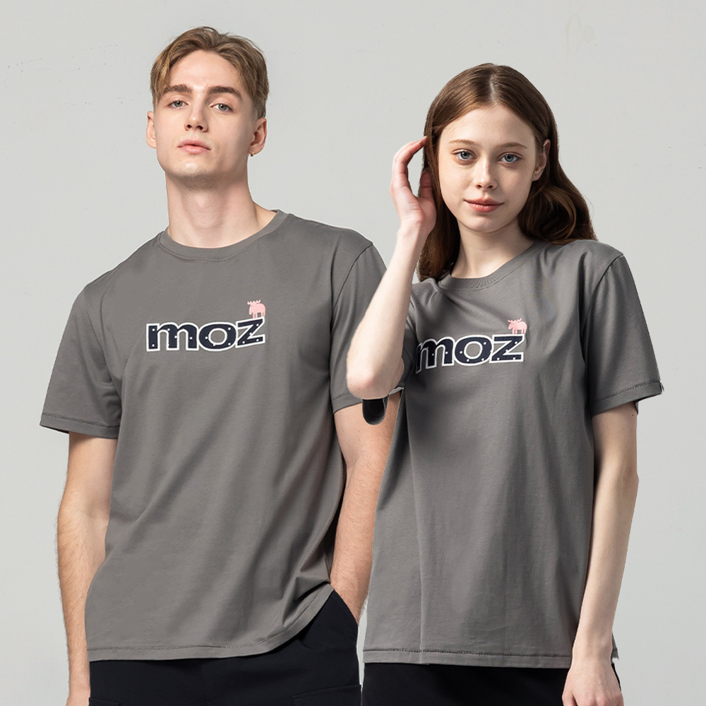 Patchwork everyday comfortable soft cotton 100% cotton short-sleeved T-shirt - dark gray women's