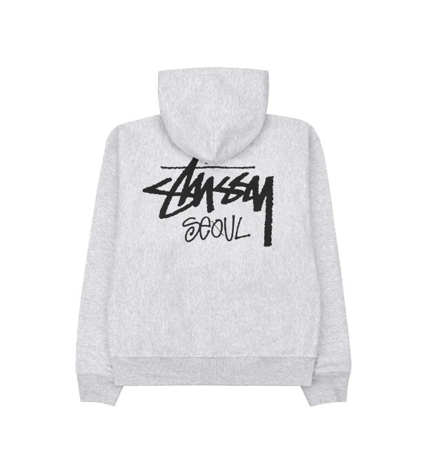 Stussy Stock Seoul Zip Hood grey Korea Seoul 首爾