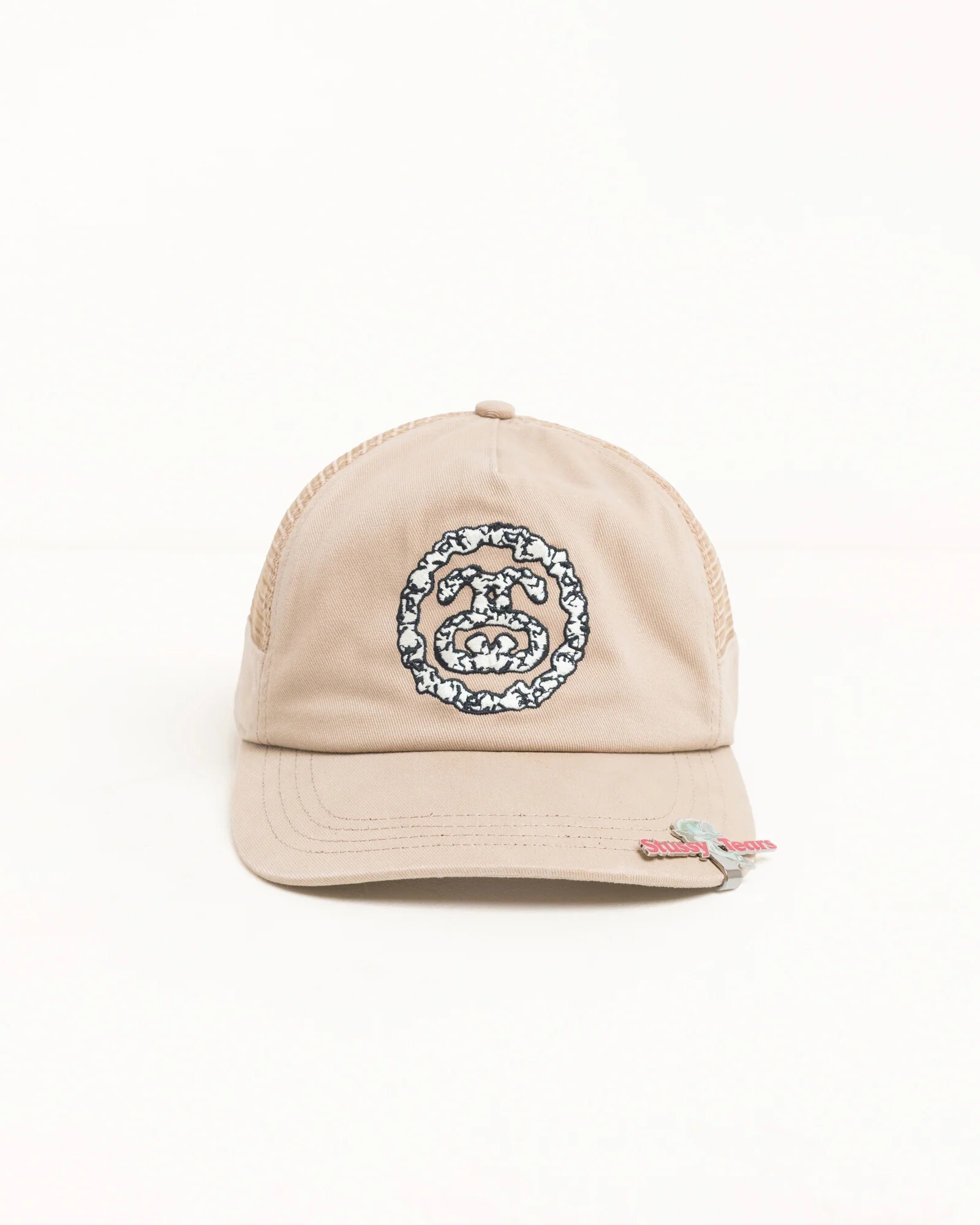 Stüssy Tears Double S Wreath Cap Khaki