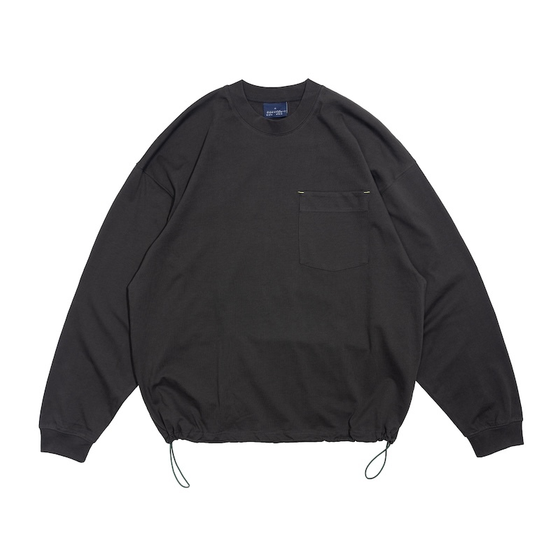 CentralPark.4PM - REV-Pocket L/S Tee - Iron