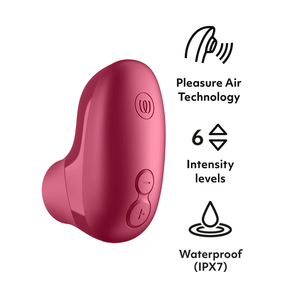 〔超靚色〕Womanizer Snap Pleasure Air 迷你吸啜器 - 莓紅色