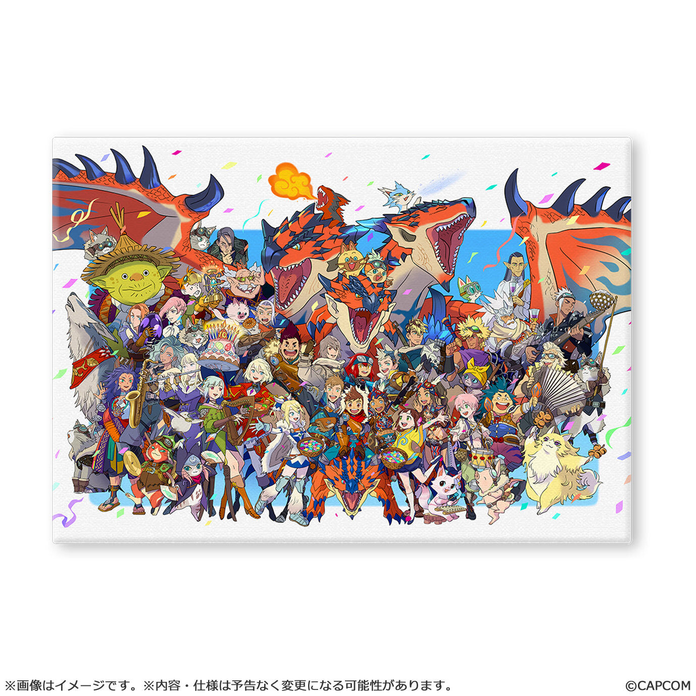 「ACG.GO」「預購」《Monster Hunter Stories》10周年紀念 Art CHARA FINE BOARD
