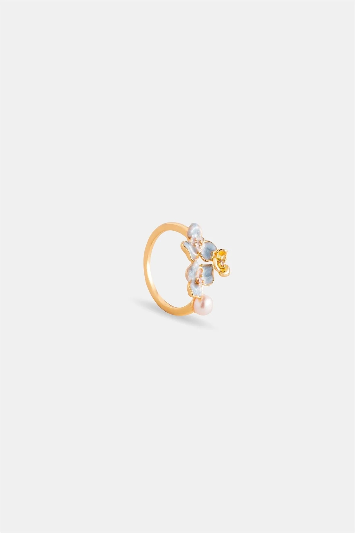 EP Flora Small Flower Ring - Pearl (FR005-1)