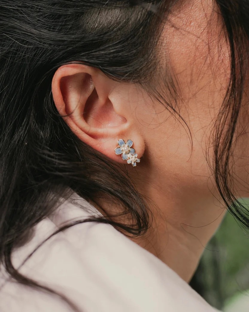 EP Flora Spinning Blossom Earrings — Small (FE009)