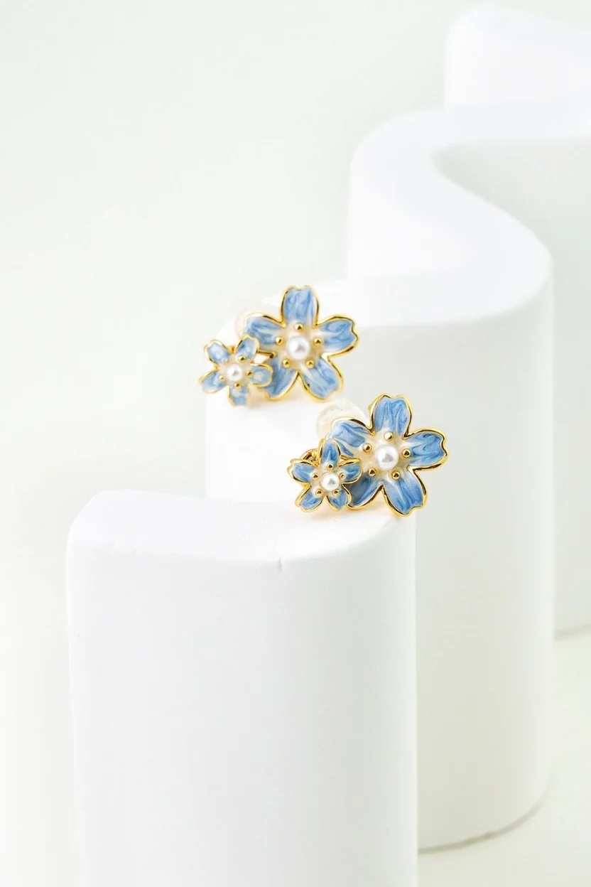 EP Flora Spinning Blossom Earrings — Small (FE009)