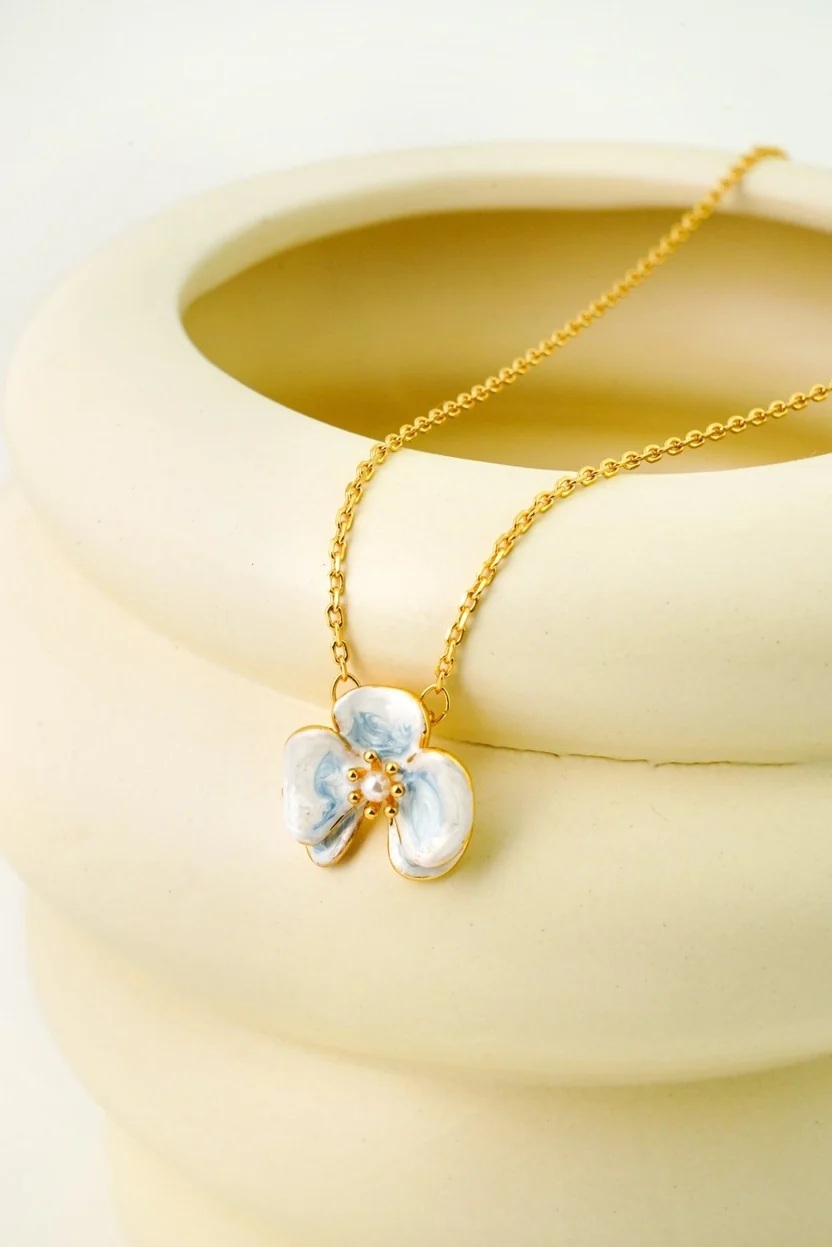 EP Flora Viola Necklace — Gold (FN002)