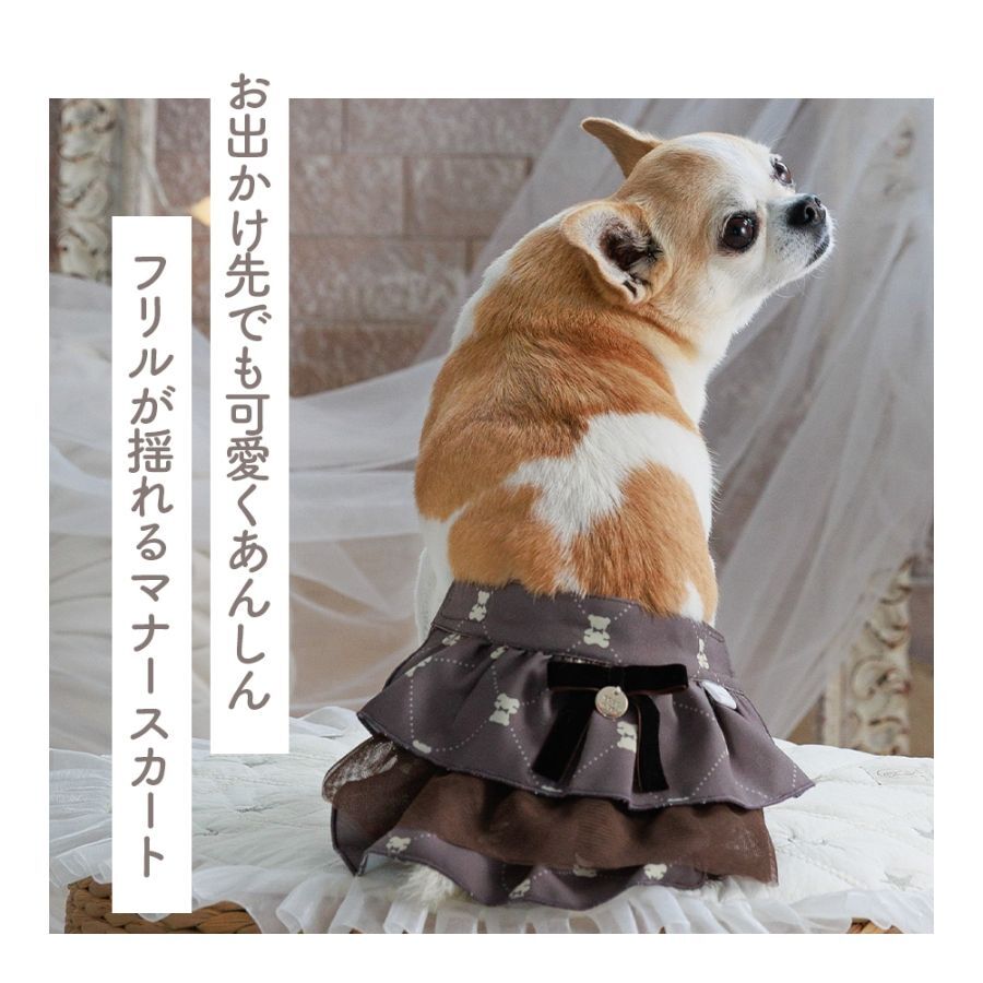 【coco A toi】啡色網紗禮貌裙