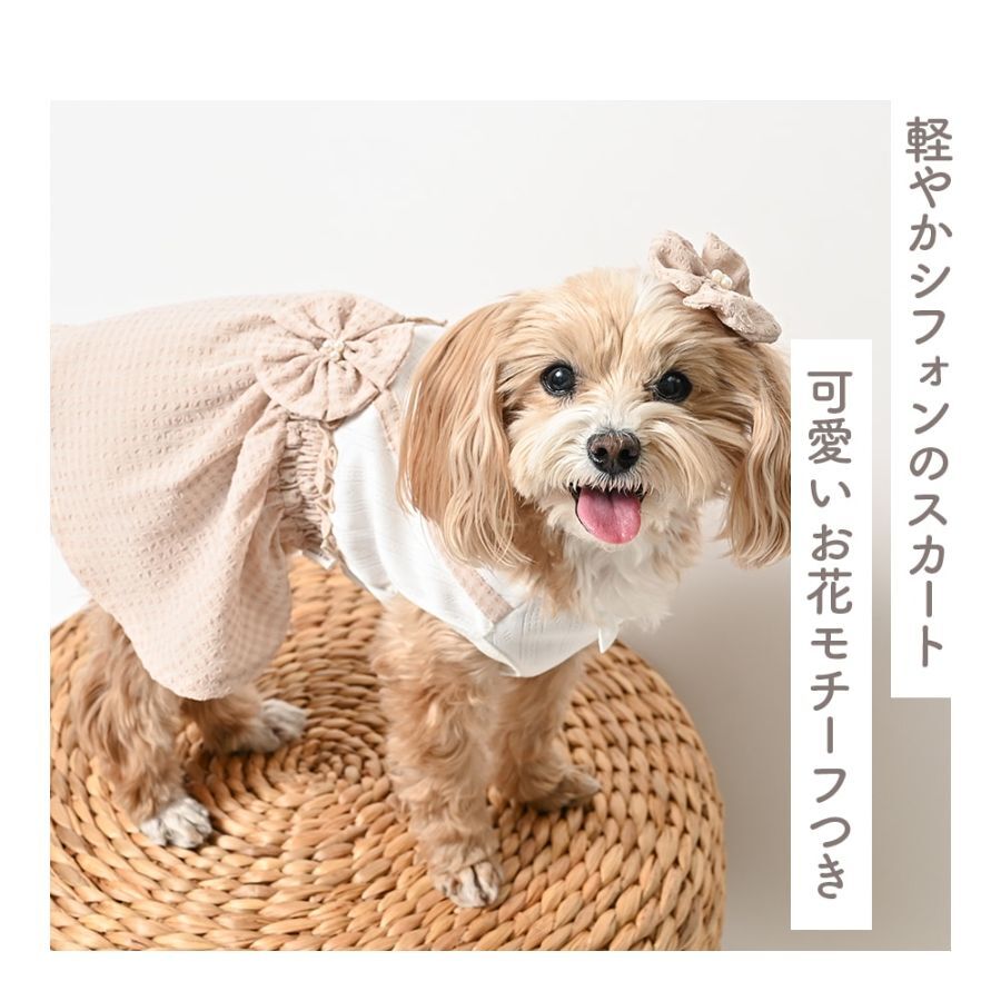 【coco A toi】泡泡紗雪紡連身裙（附同款髮夾）