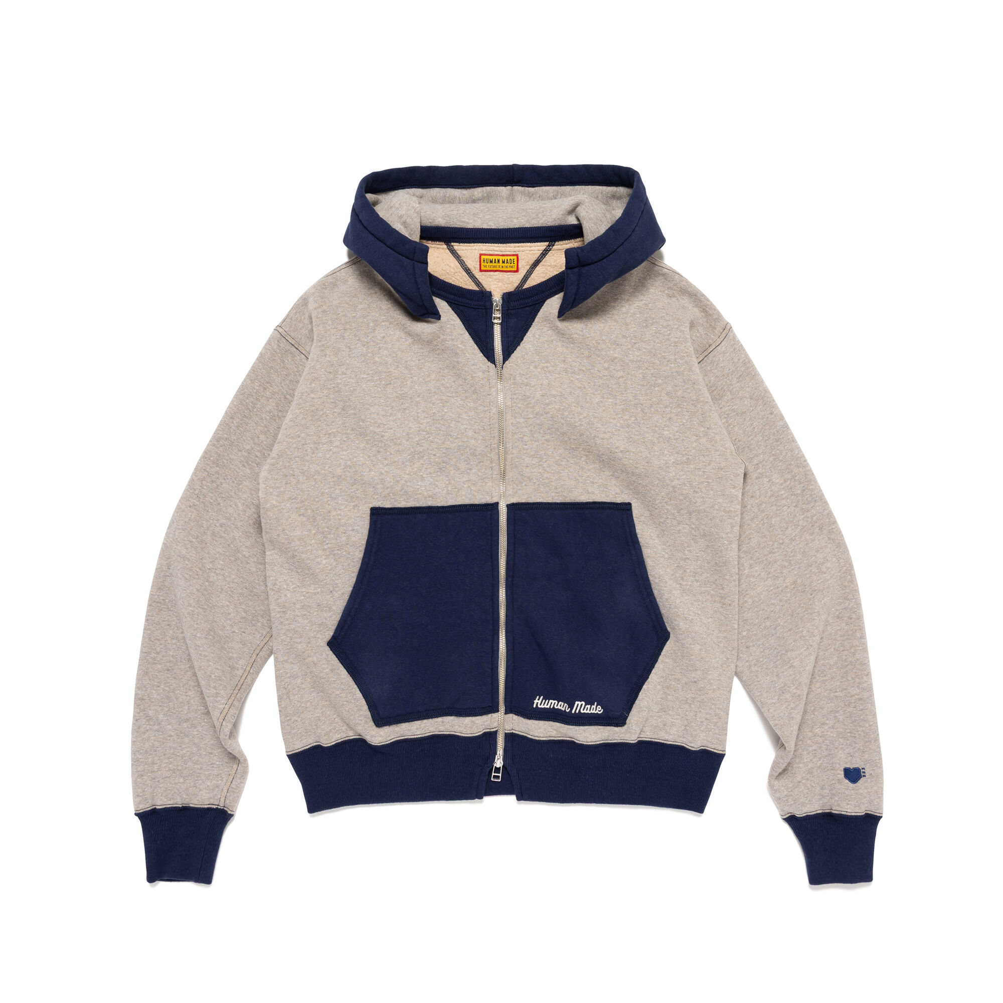 預購┃日本製 HUMAN MADE ZIP-UP AFTER HOODIE 撞色 連帽 外套