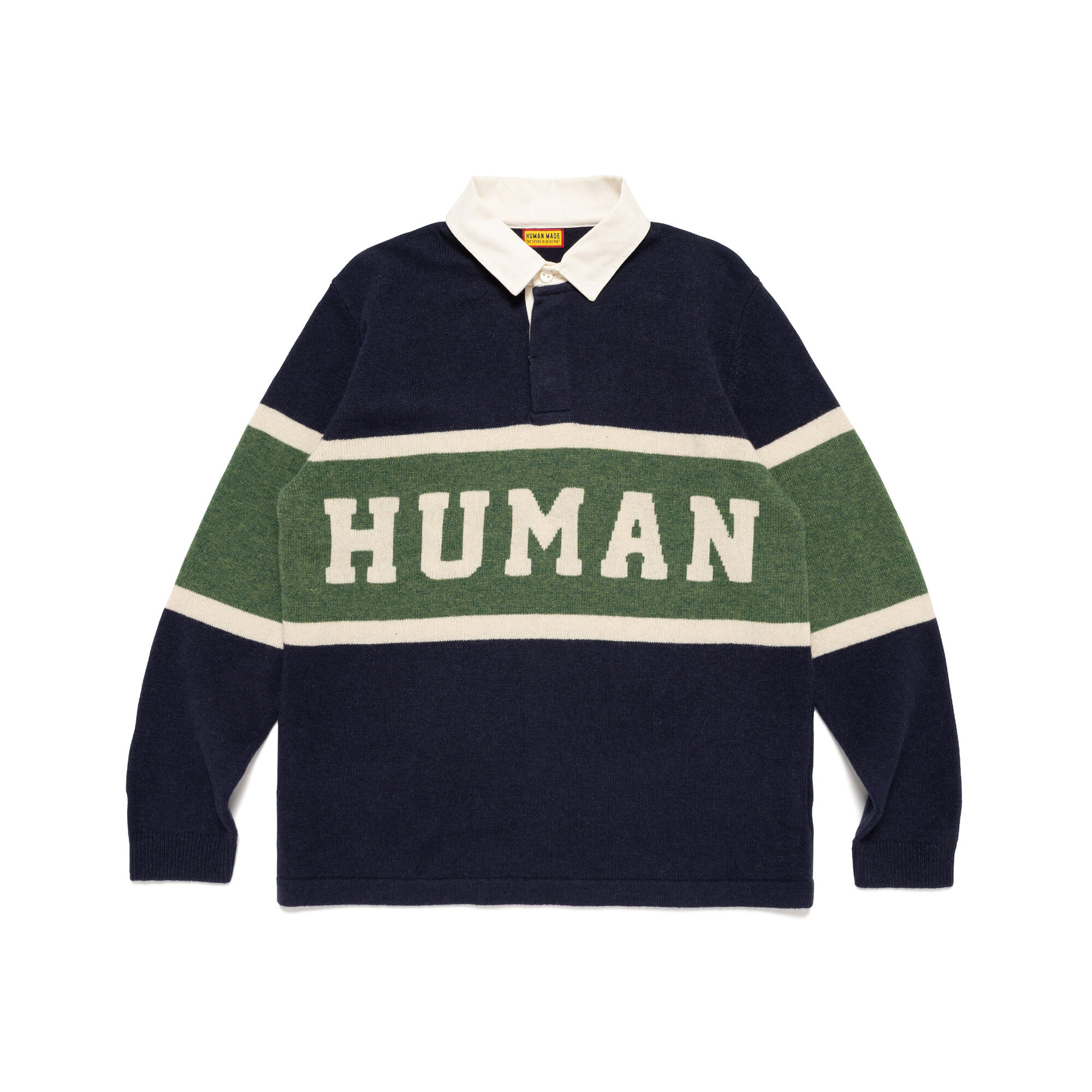 預購┃HUMAN MADE RUGBY KNIT SWEATER 復古 針織 橄欖球衫