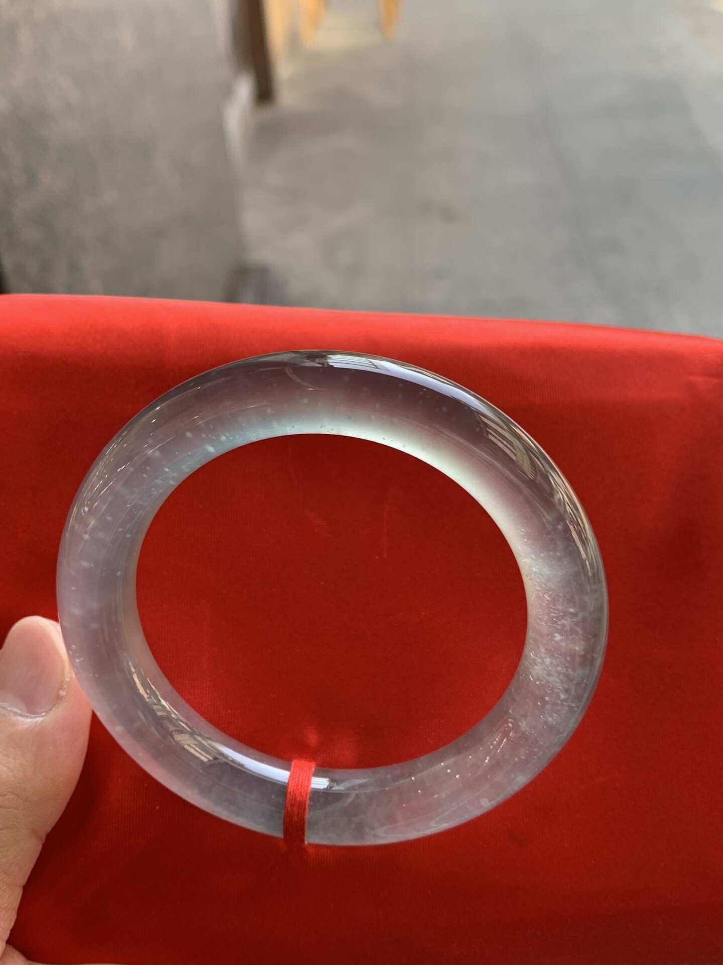 黑鋼玻璃種圓條翡翠手鐲,天然翡翠A玉, 緬甸玉, Jade, Jadeite