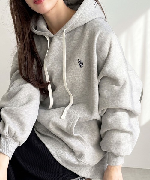 <秋冬慵懶日常🤍> 日本GeeRA × U.S. POLO ASSN.經典刺繡 長袖帽Tee