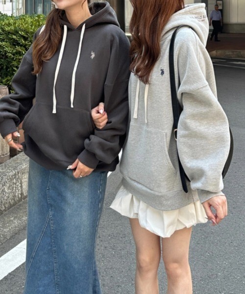 <秋冬慵懶日常🤍> 日本GeeRA × U.S. POLO ASSN.經典刺繡 長袖帽Tee