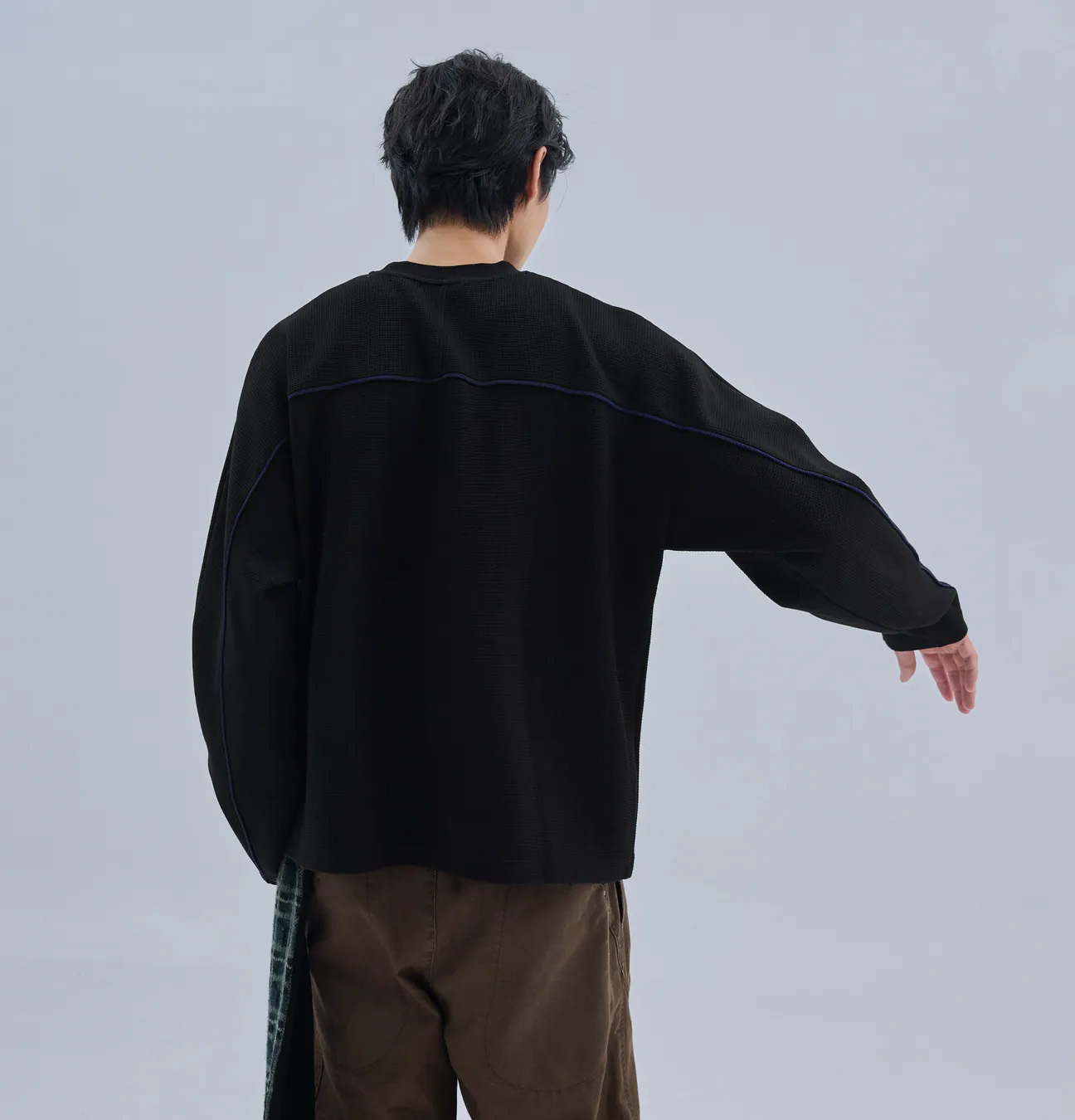 MELSIGN × plain-me 華夫格拼色長袖T｜Lacuna Waffle L/S Tee