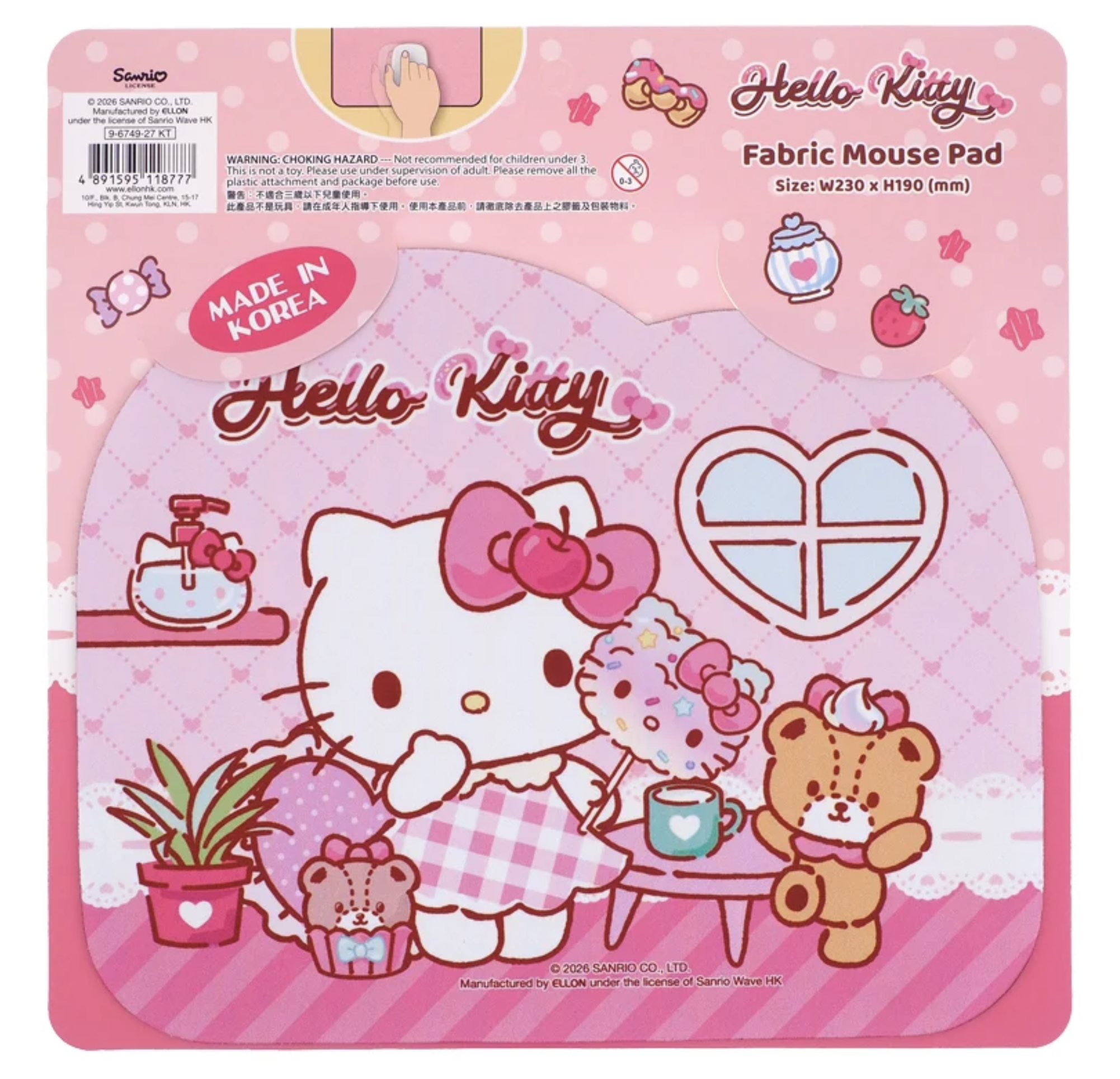 Hello Kitty 滑鼠墊 9-6749-27