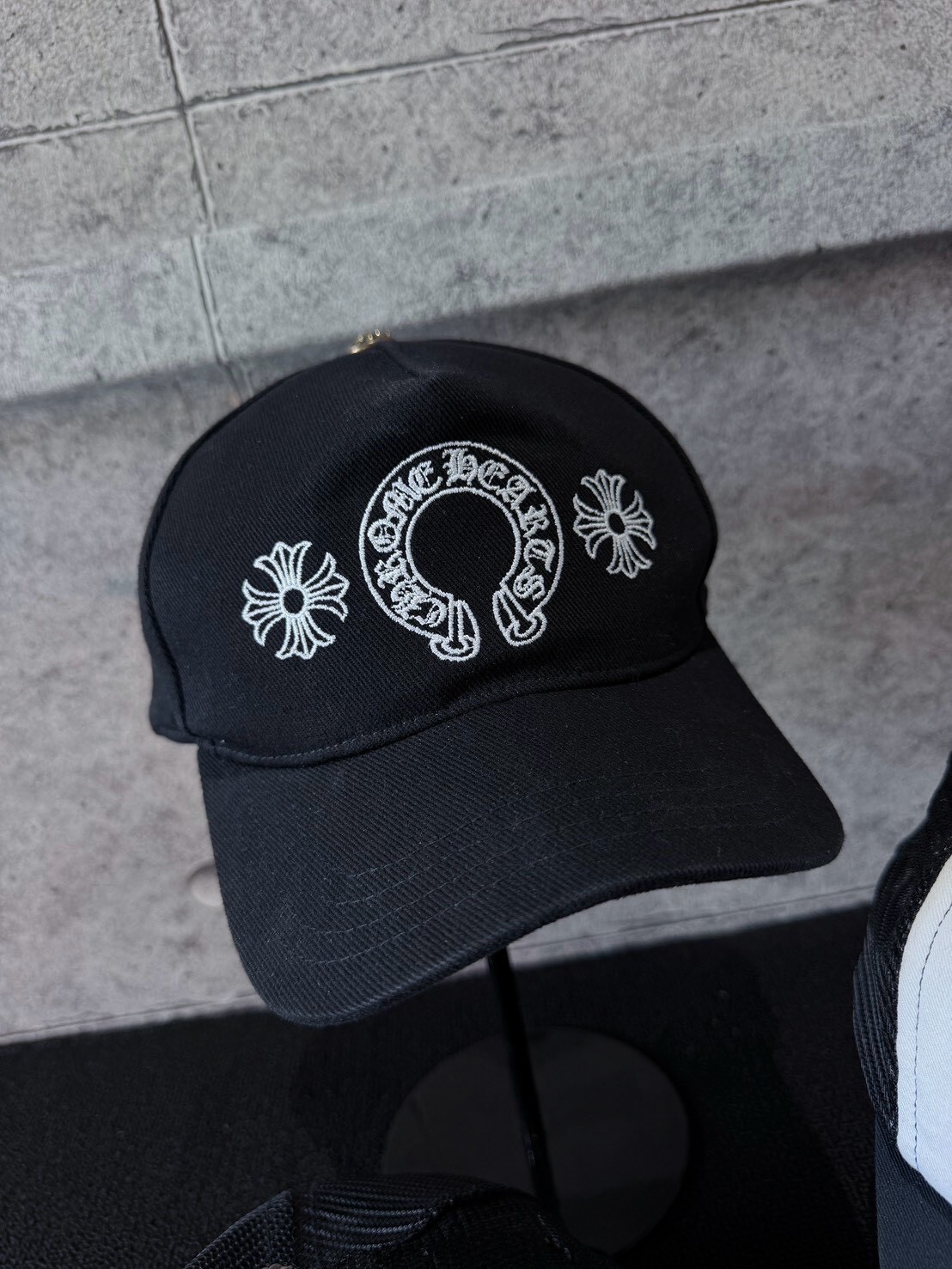 Chrome Hearts 克羅心 刺繡三元素 馬蹄十字 背後卷軸 經典款帽 老帽 棒球帽