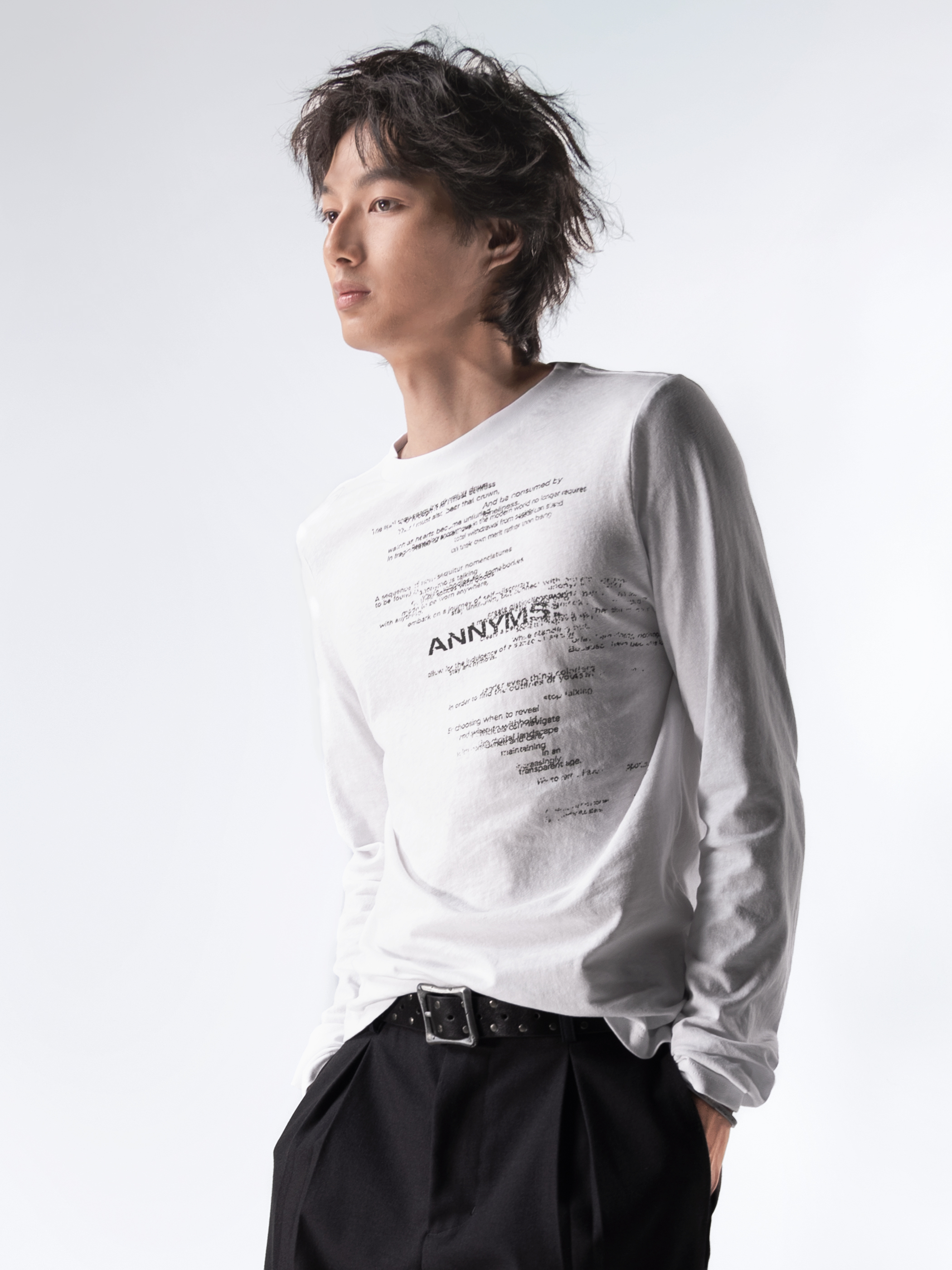 Anonymous Talking｜F26-LS01 – Unwritten Letters Tee (White)