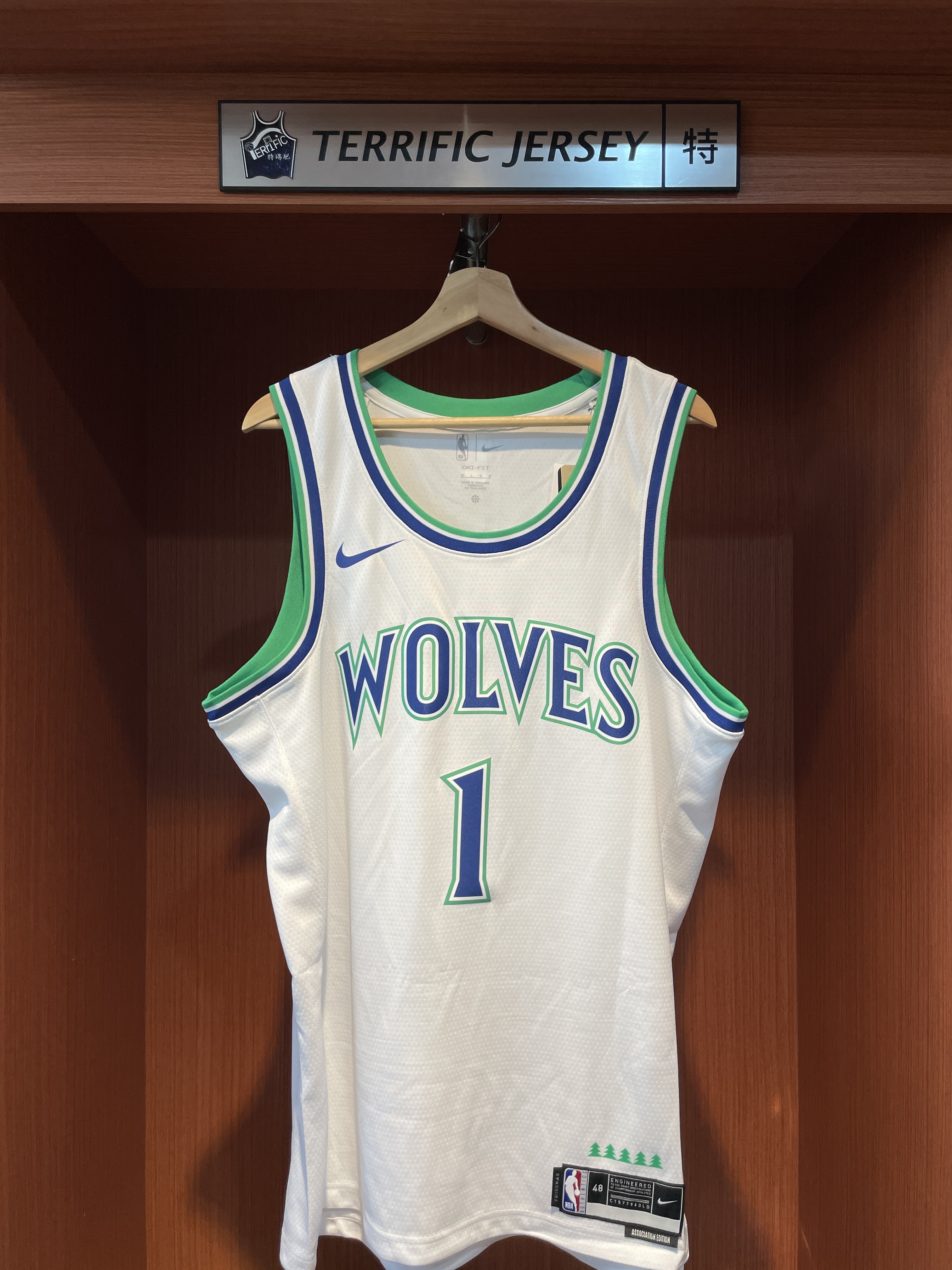 NBA球衣 LaMelo Ball 明尼蘇達灰狼白 26-27 Association Nike Swingman 球迷版 熱轉印 全新