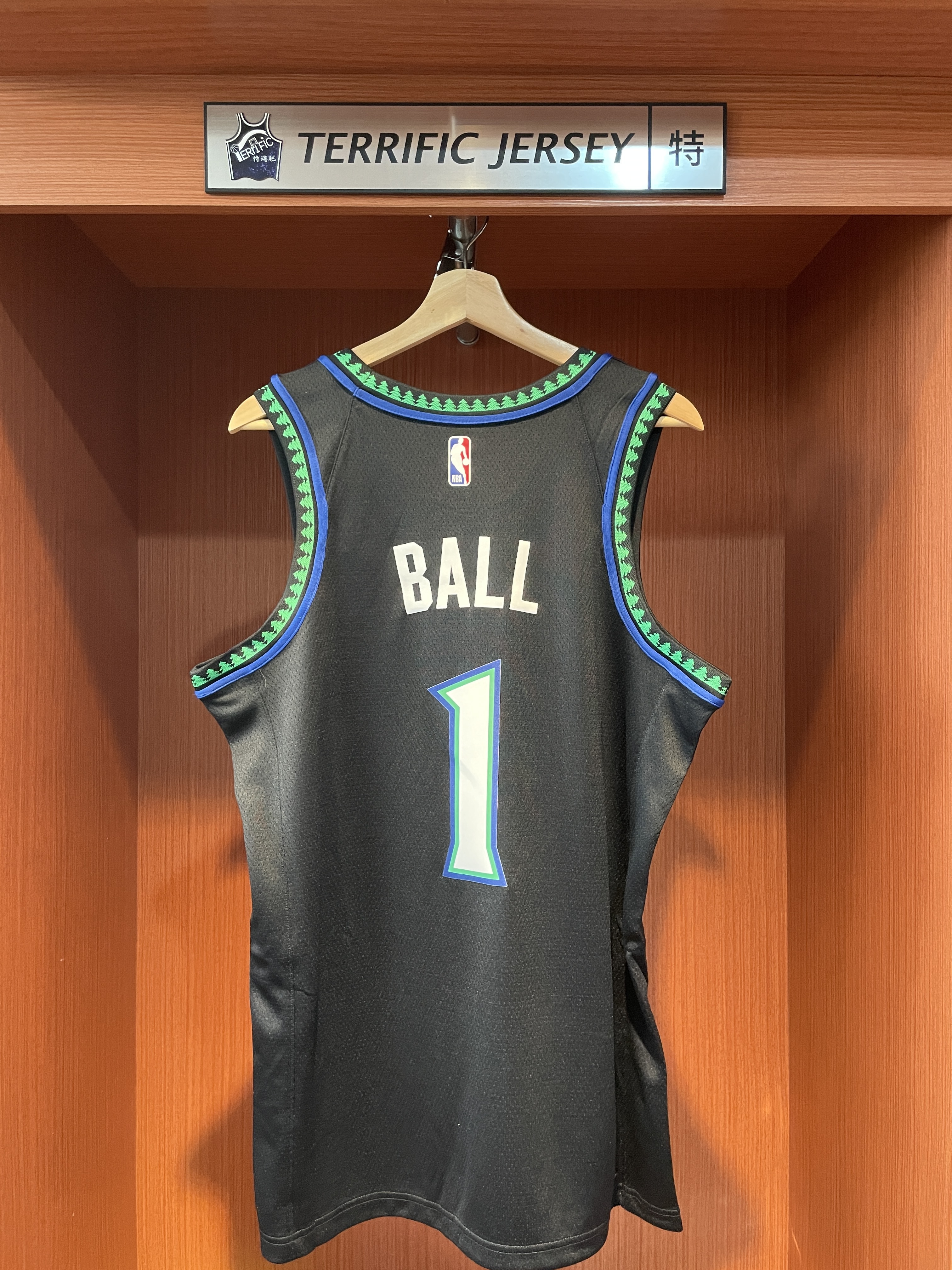 NBA球衣 LaMelo Ball 明尼蘇達灰狼黑 26-27 Statement Jordan Swingman 球迷版 熱轉印 全新