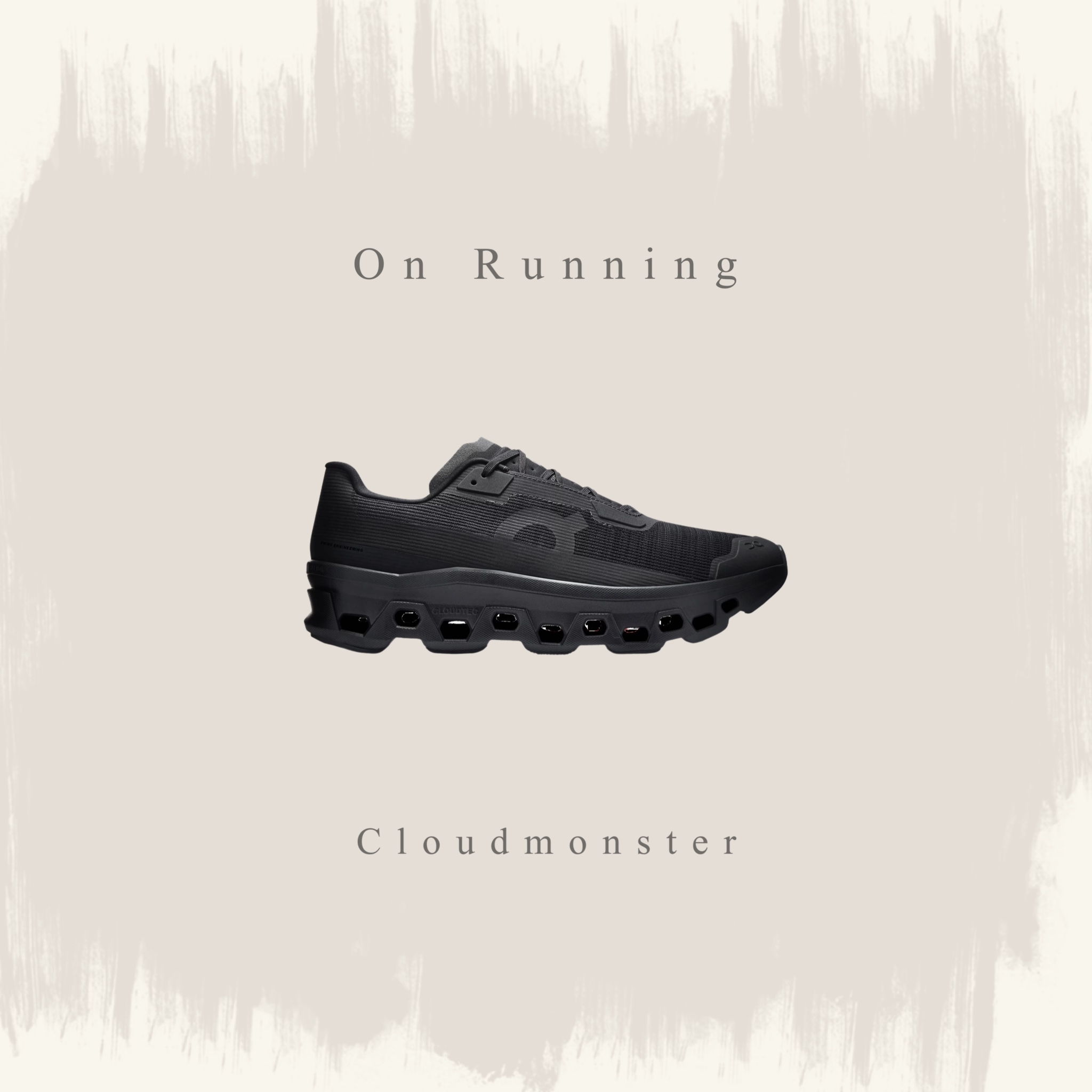ON RUNNING CLOUDMONSTER VOID 1 "ALL BLACK" 全黑 舒適 跑鞋 男鞋 3MG10911043