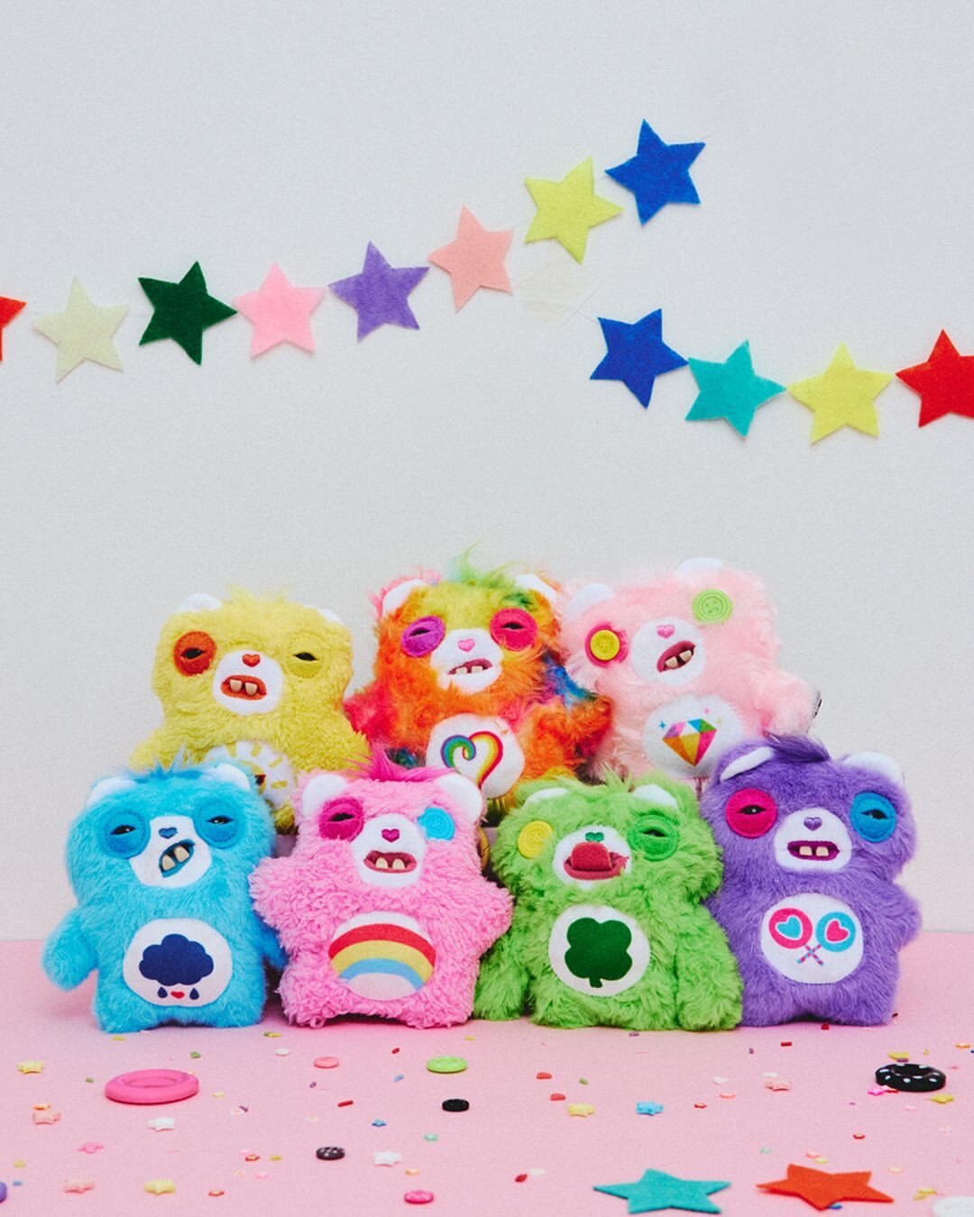 FUGGLER 牙齒怪 放克牙寶 CARE BEARS 彩虹熊 愛心小熊 5吋 吊飾 盲盒 / 現貨