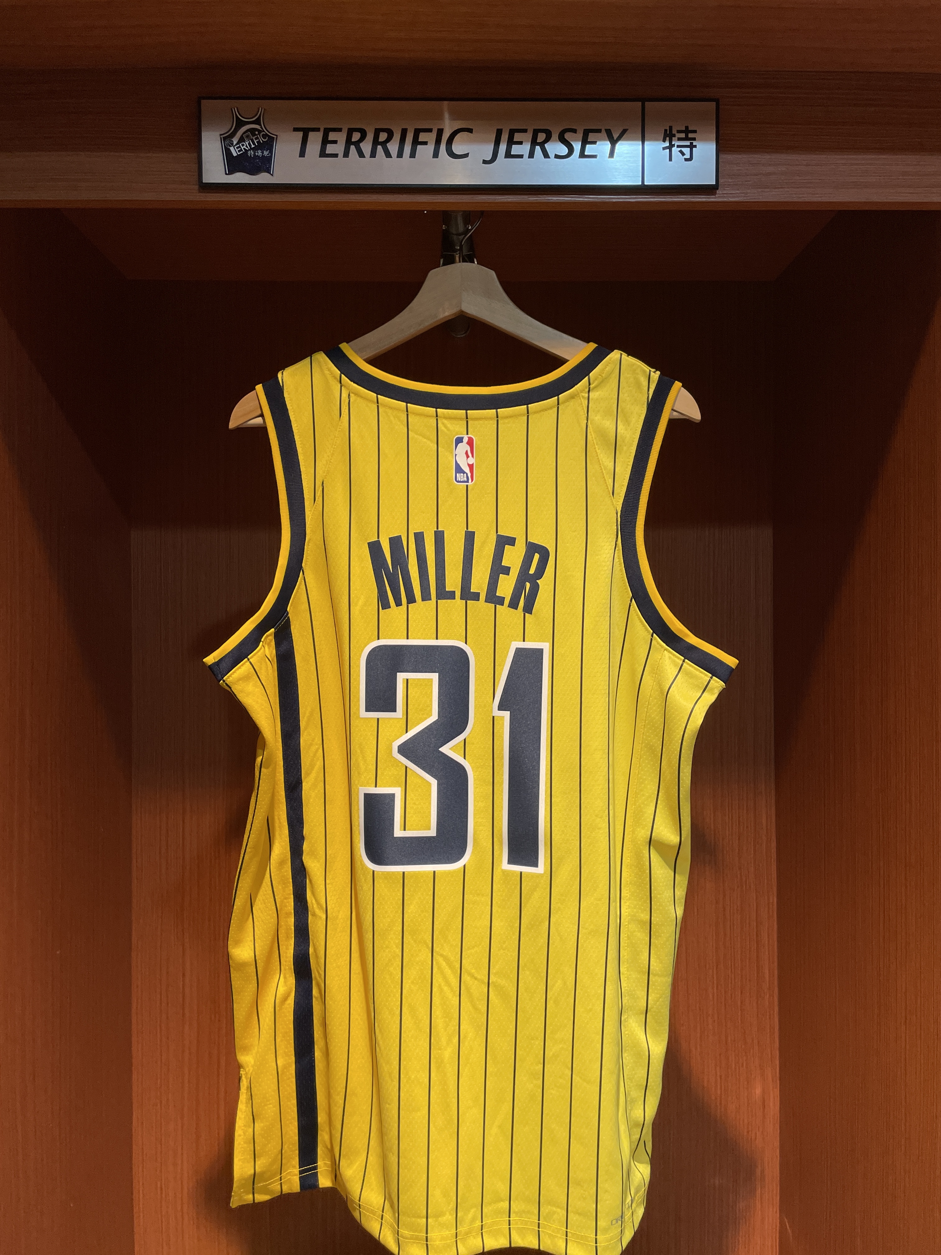 NBA球衣 Reggie Miller 印第安那溜馬黃 26-27 Statement Jordan Swingman 球迷版 熱轉印 全新