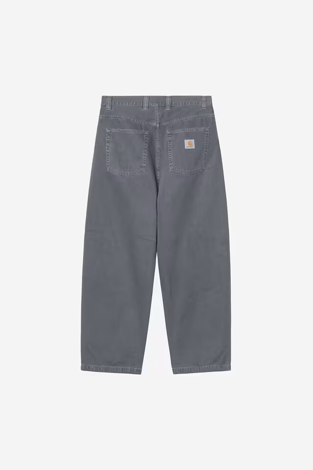 -(E14b02)-CARHARTT WIP BRANDON PANT 布蘭登 石染 寬鬆直筒 灰色-I034809