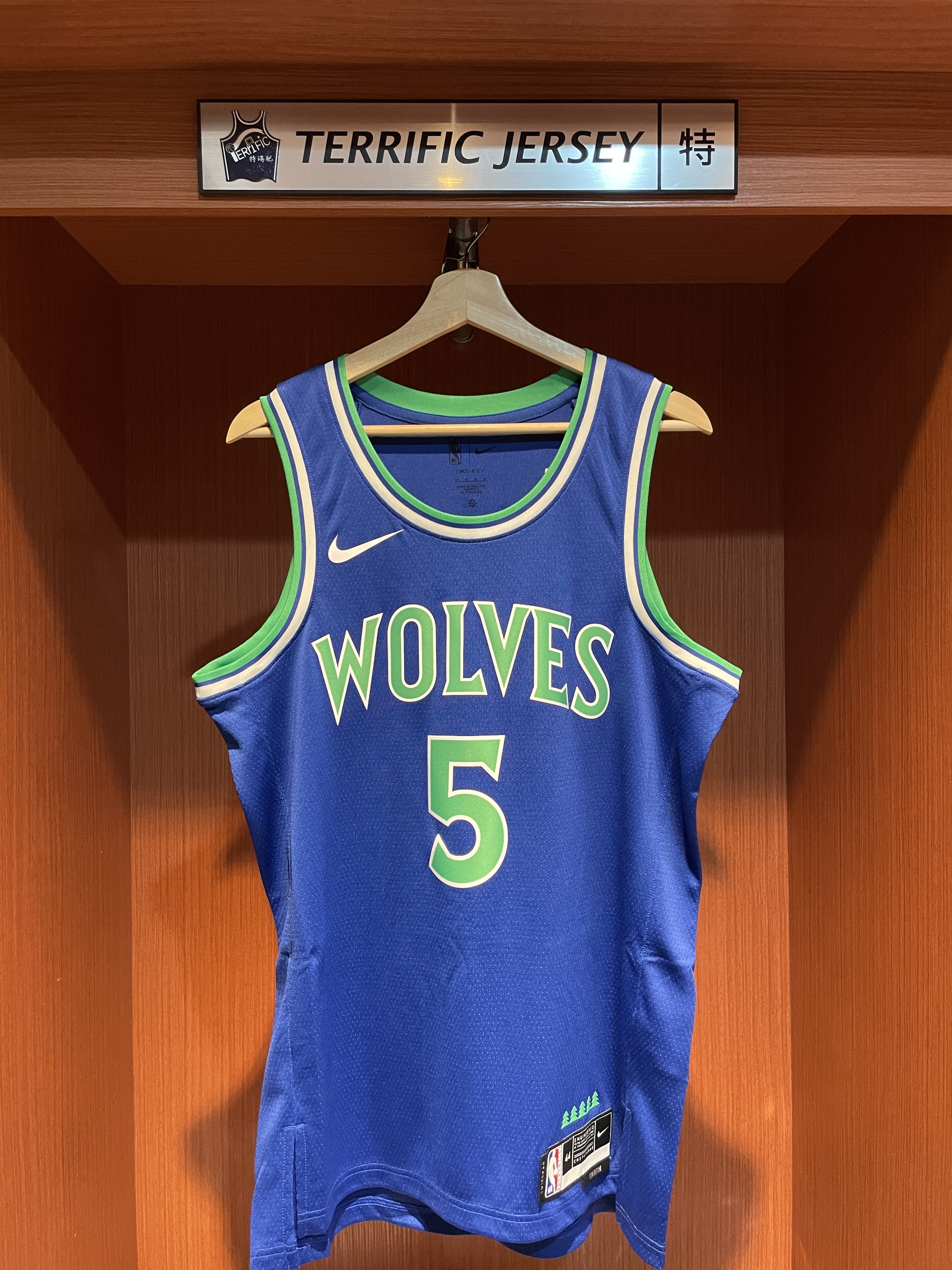 NBA球衣 Anthony Edwards 明尼蘇達灰狼藍 26-27 Icon Nike Swingman 球迷版 熱轉印 全新