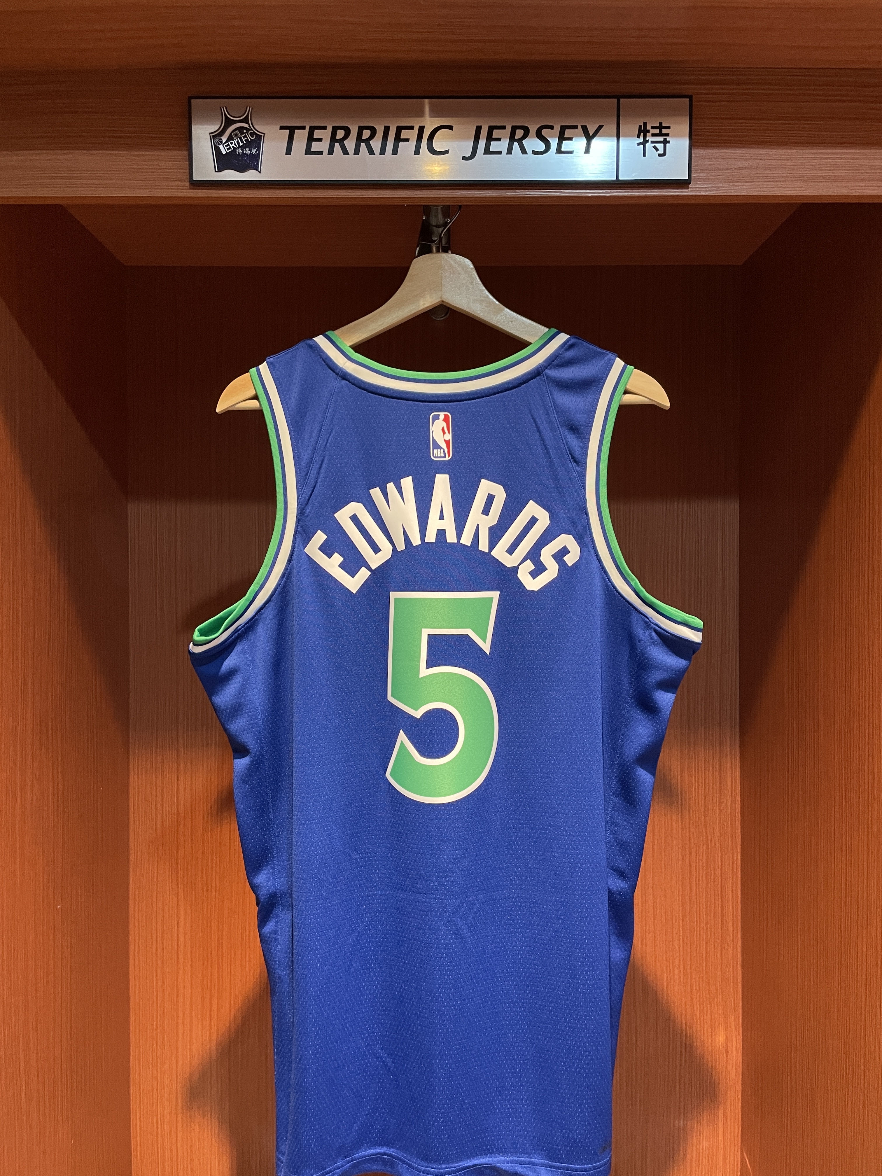 NBA球衣 Anthony Edwards 明尼蘇達灰狼藍 26-27 Icon Nike Swingman 球迷版 熱轉印 全新