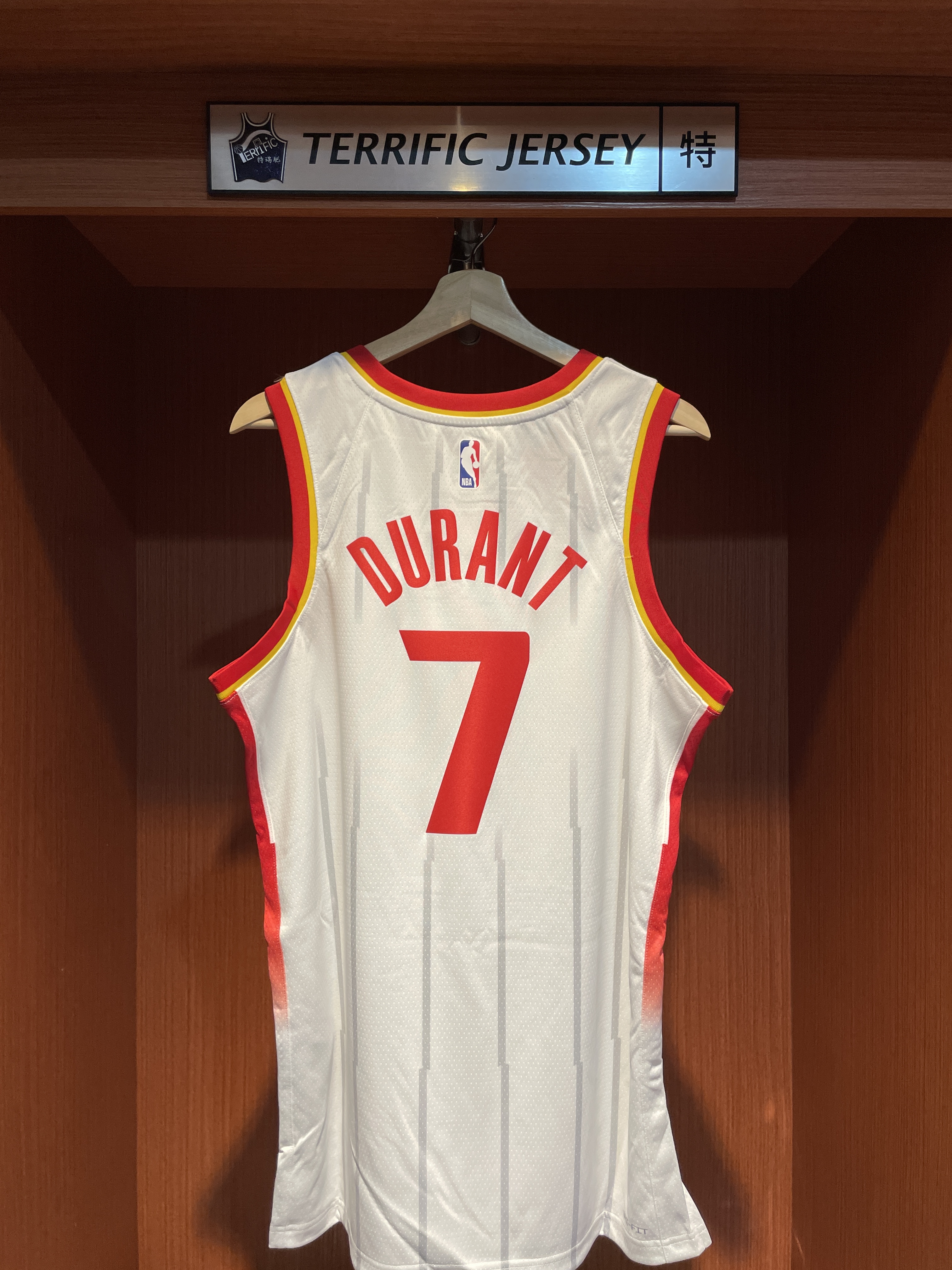 NBA球衣 Kevin Durant 休士頓火箭白 26-27 Association Nike Swingman 球迷版 熱轉印 全新