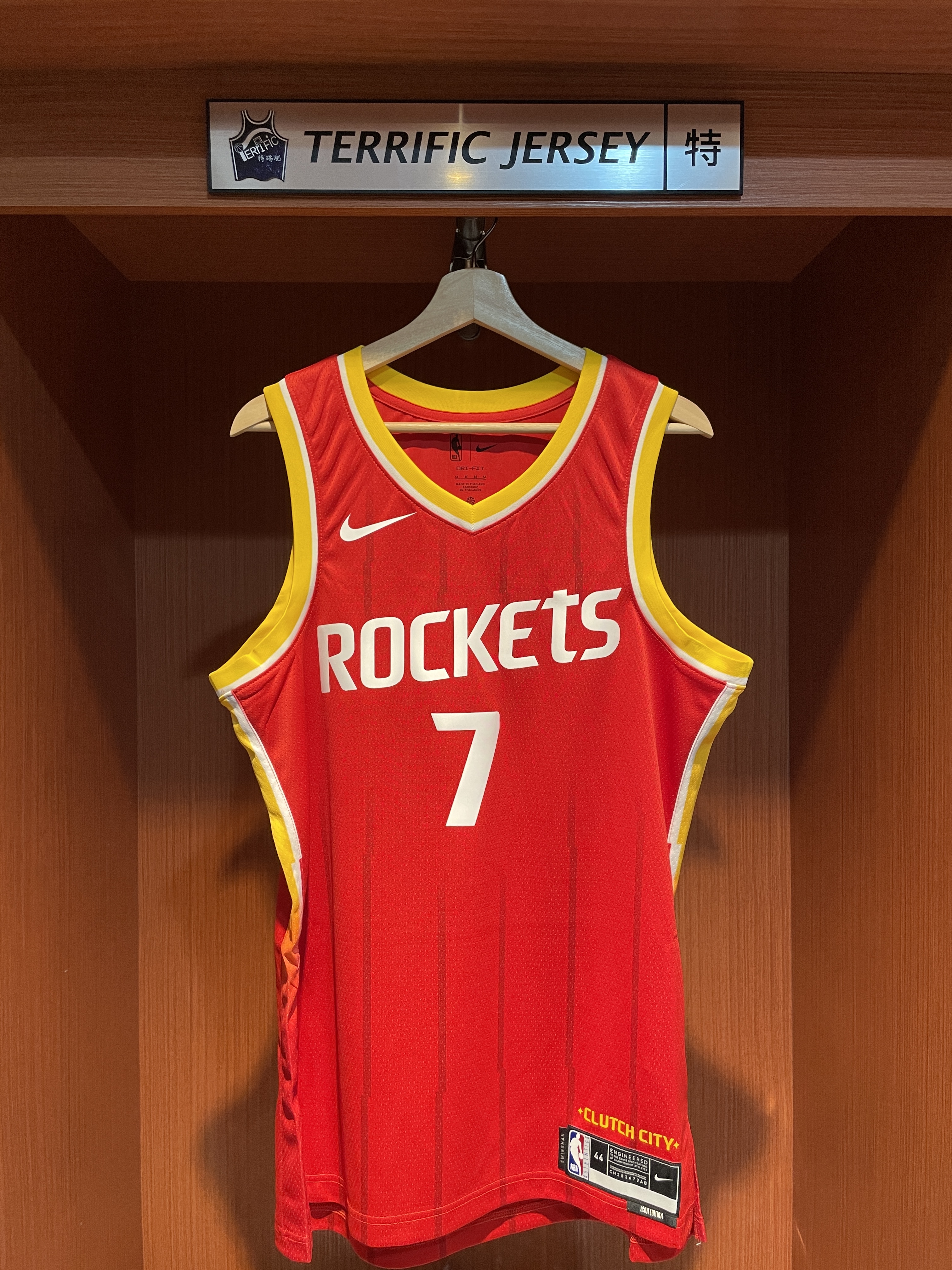 NBA球衣 Kevin Durant 休士頓火箭紅 26-27 Icon Nike Swingman 球迷版 熱轉印 全新