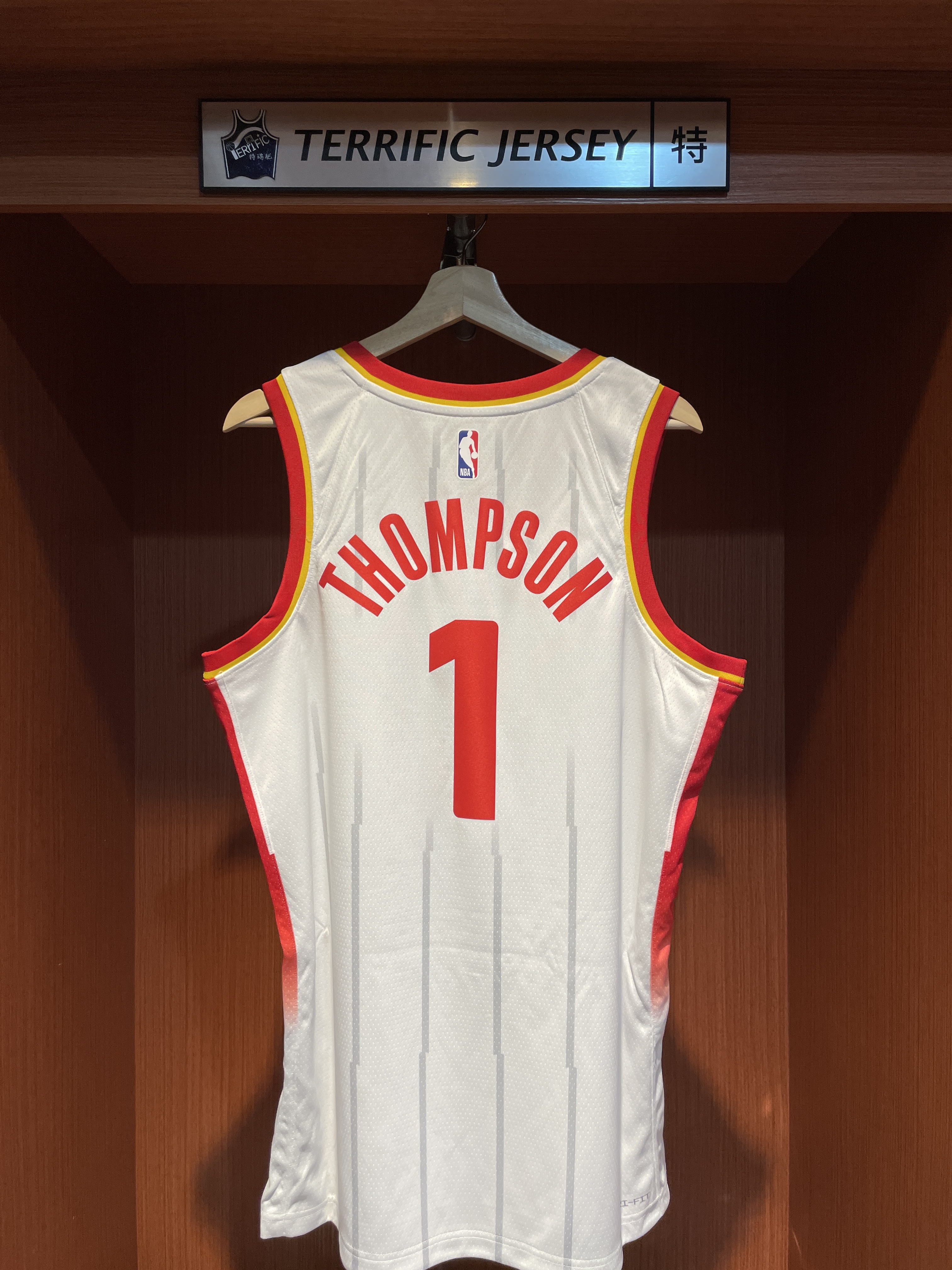 NBA球衣 Amen Thompson 休士頓火箭白 26-27 Association Nike Swingman 球迷版 熱轉印 全新