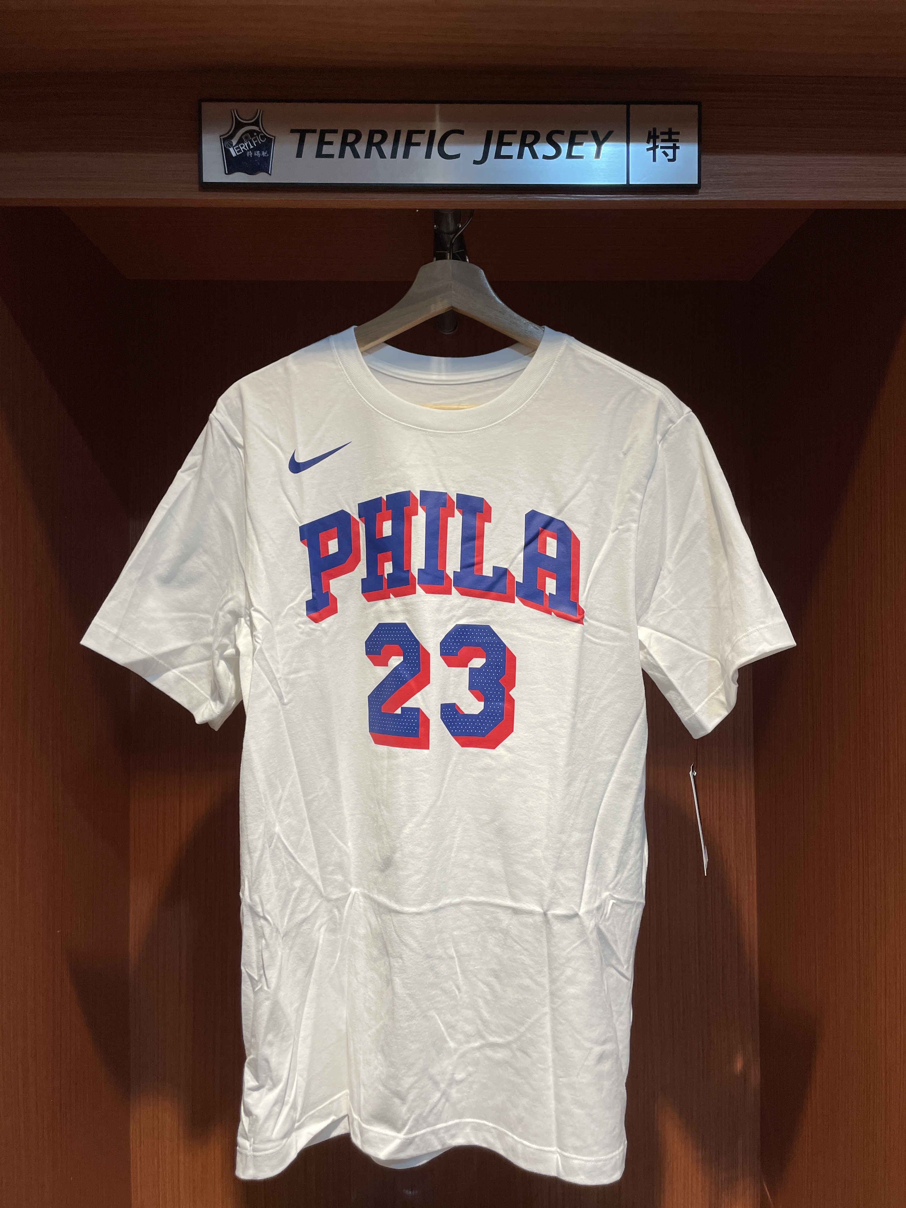 NBA短袖 LeBron James 費城七六人白 Association Nike Player Name Tee 棉質 全新
